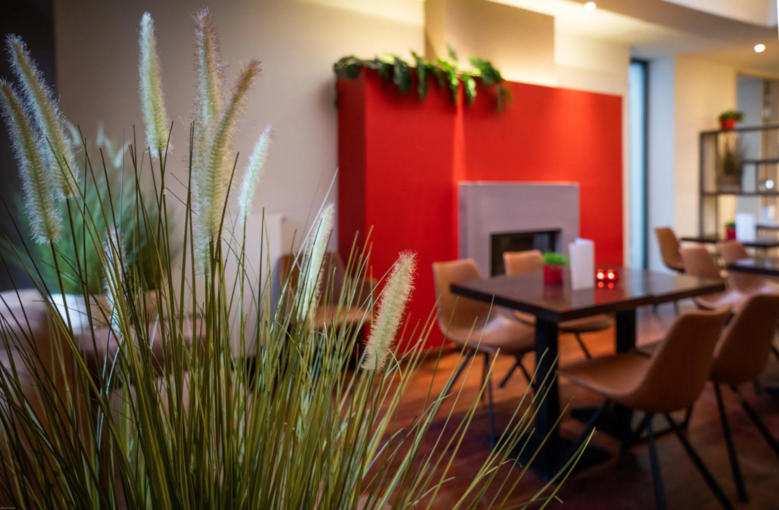 Lobby or reception in Hotel Du Commerce