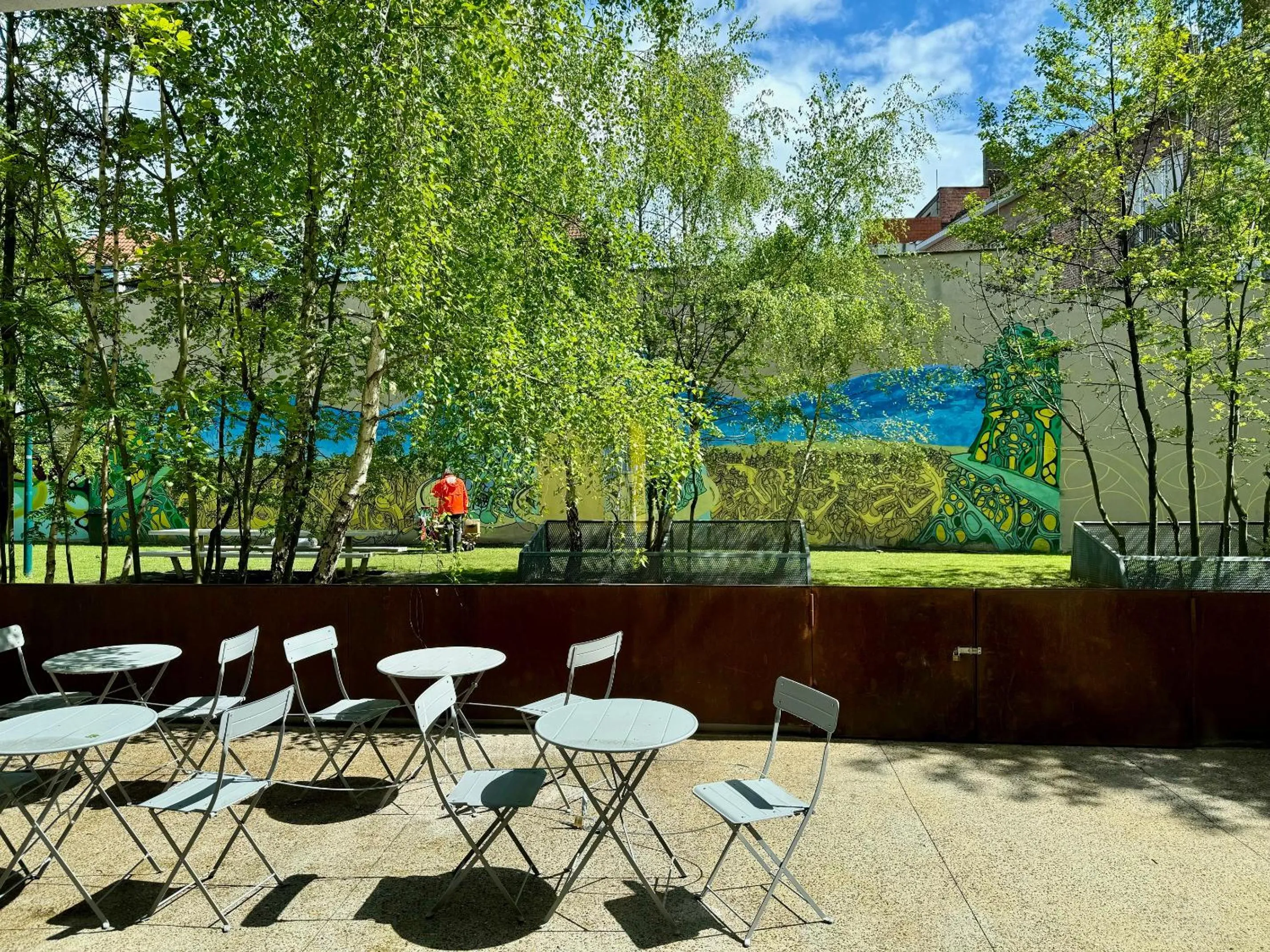 Patio in Hotel Van Belle