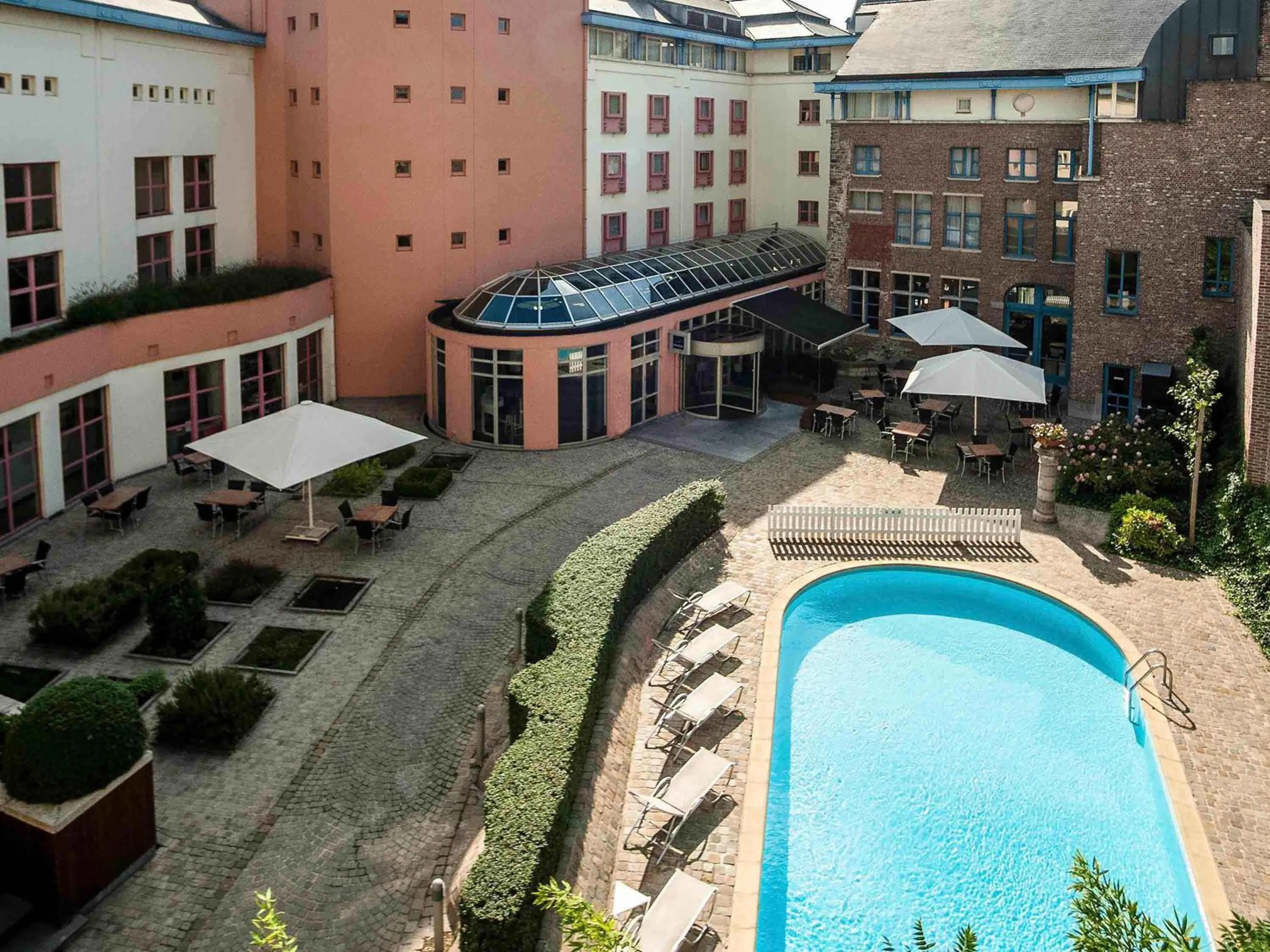 Pool view in Novotel Gent Centrum