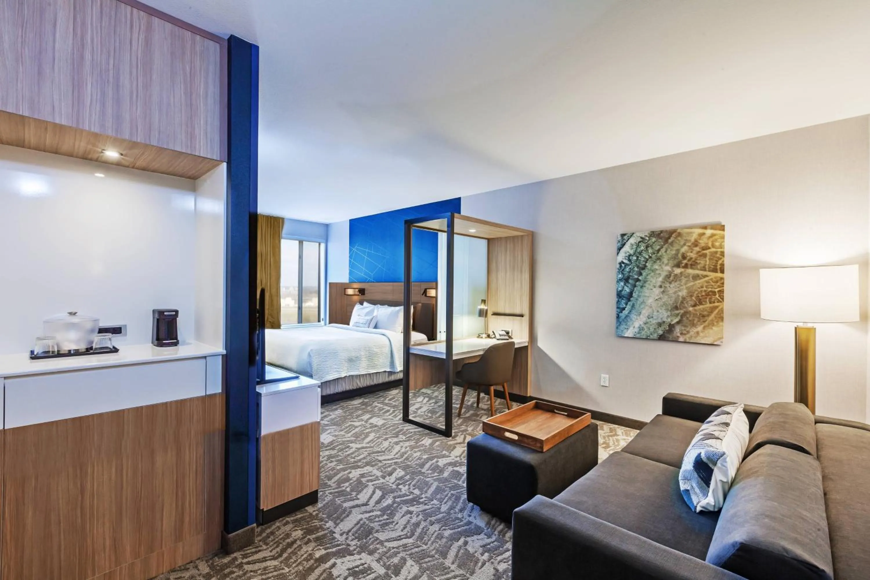 Bedroom, Bed in SpringHill Suites by Marriott Tulsa at Tulsa Hills