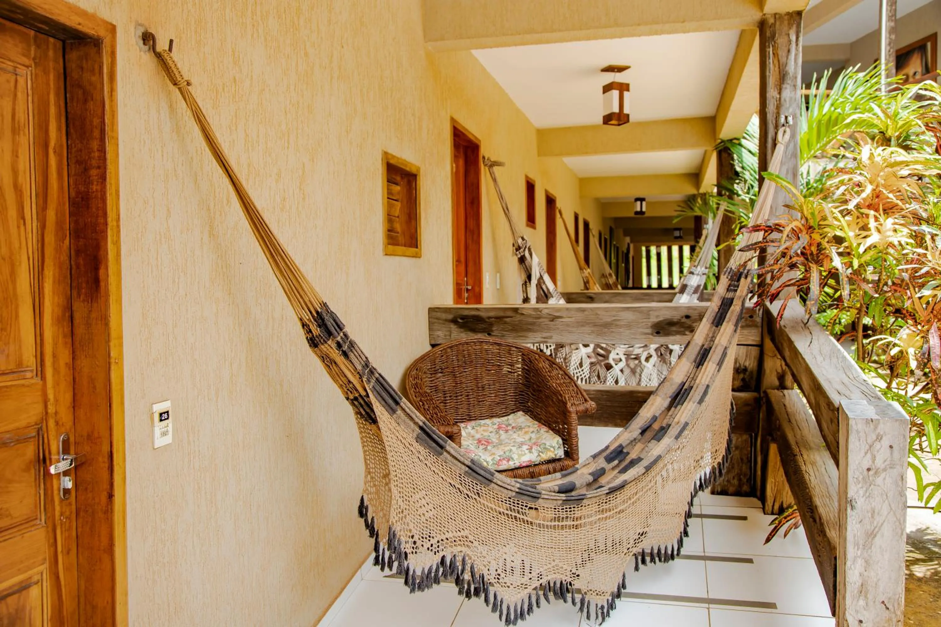 Patio in Hotel Maré Mansa
