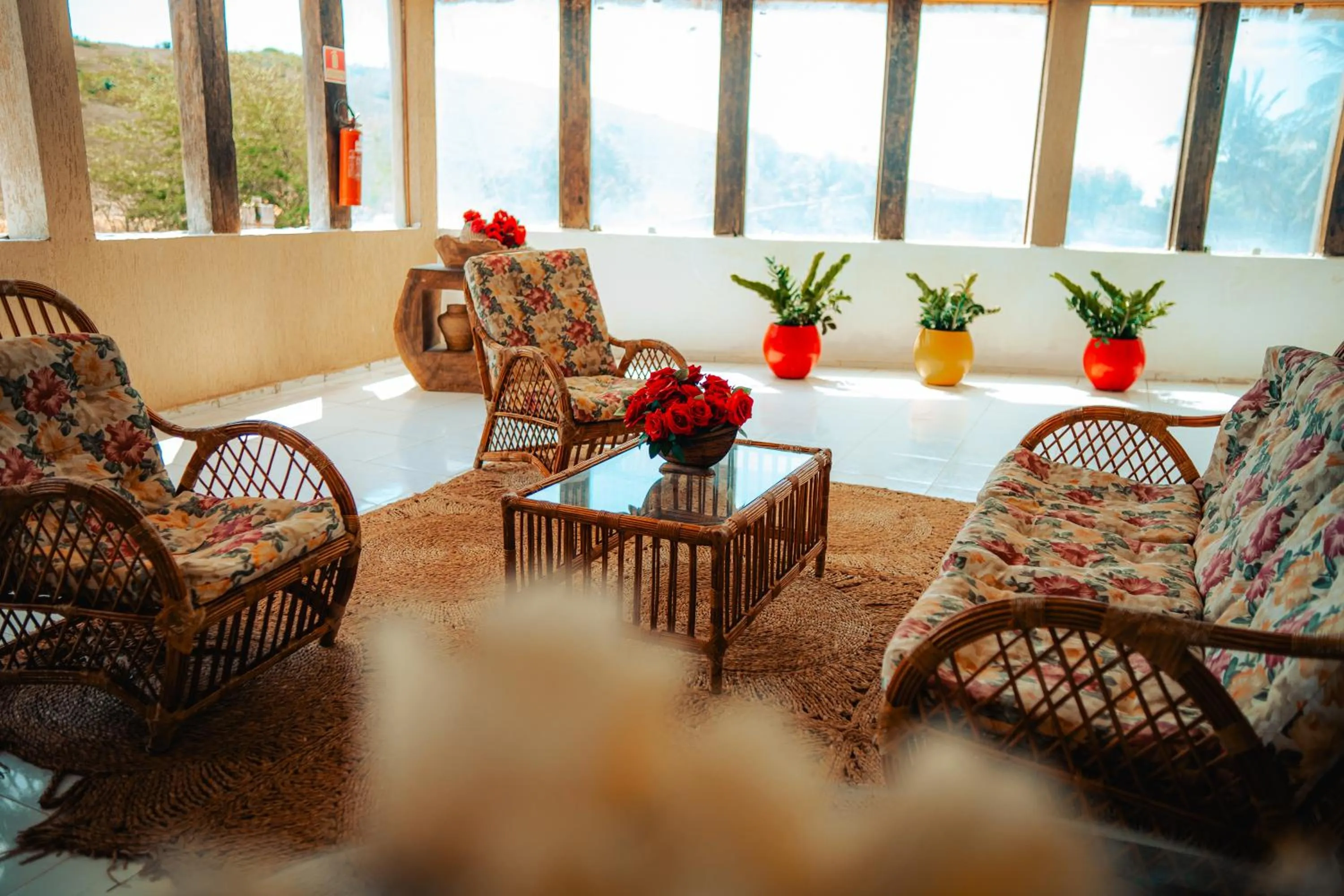 Decorative detail in Hotel Maré Mansa