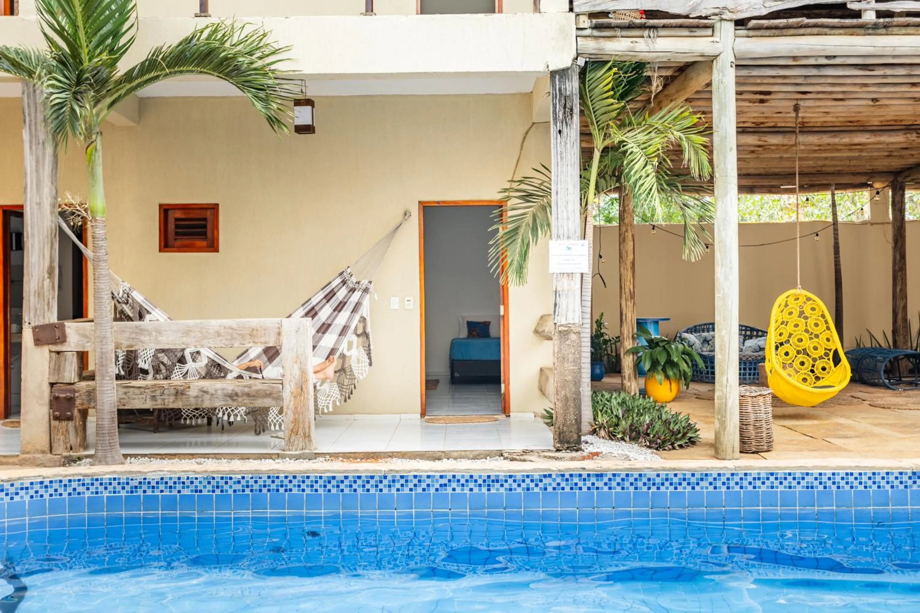 Patio in Hotel Maré Mansa