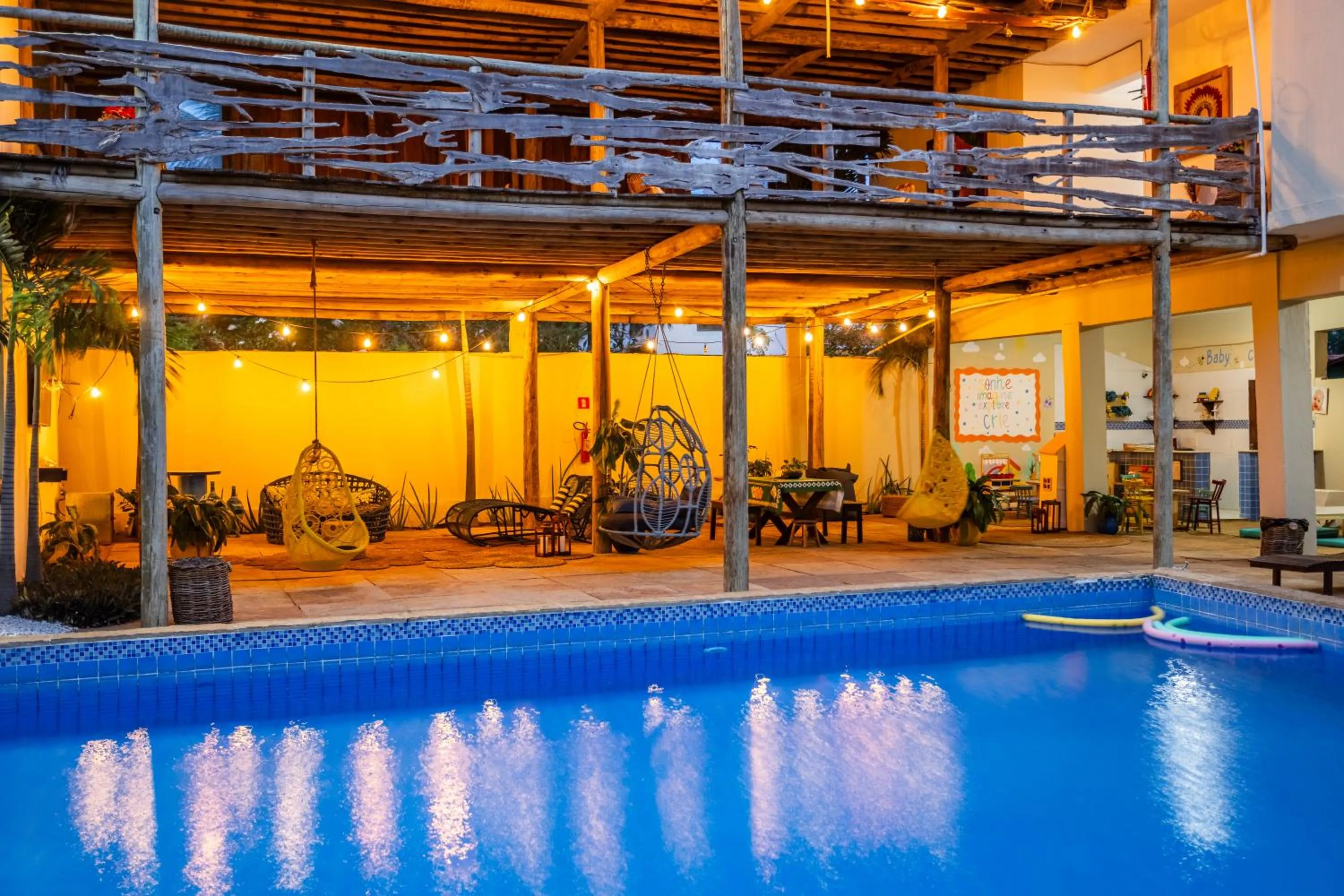 Seating area in Hotel Maré Mansa