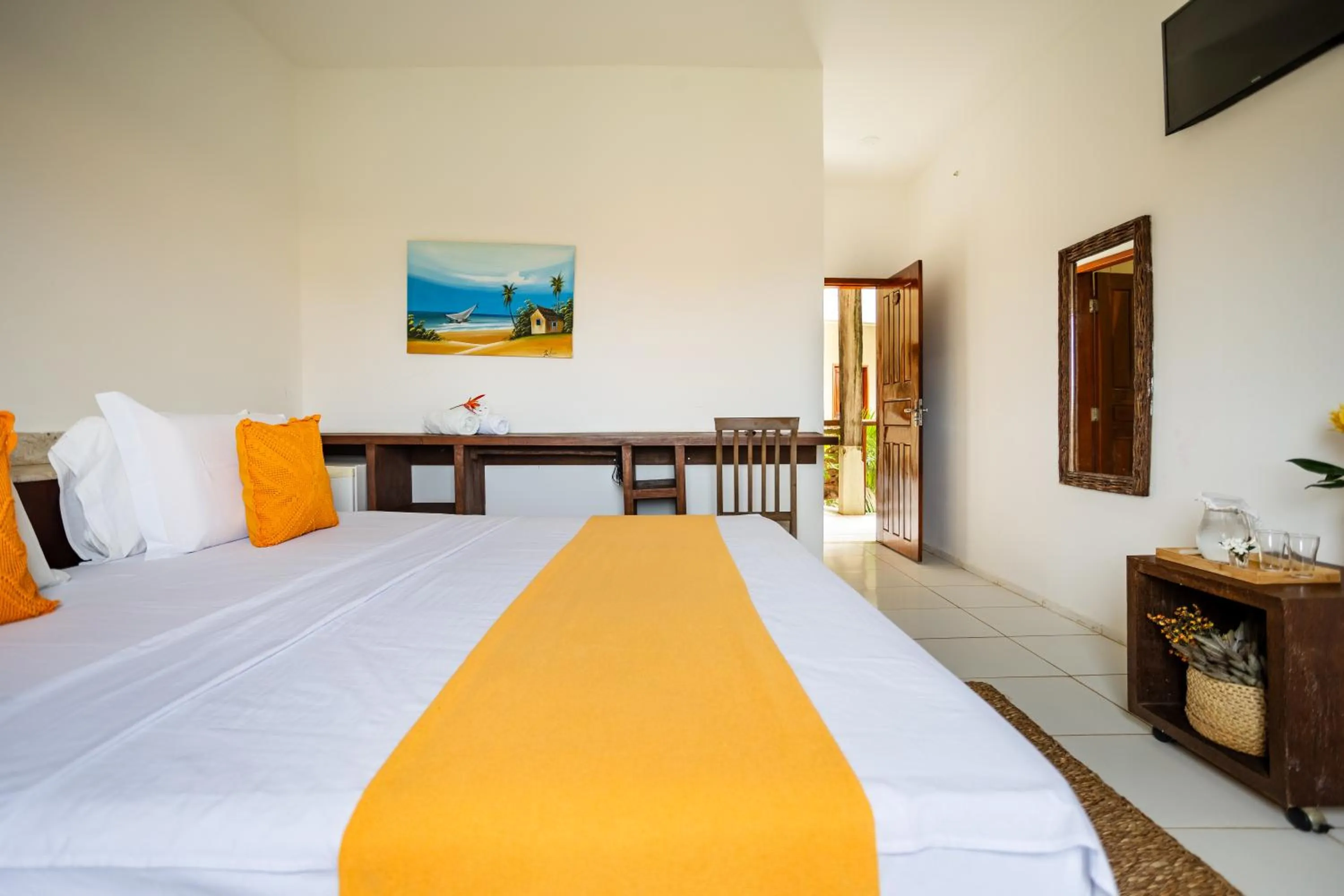 Bedroom, Bed in Hotel Maré Mansa