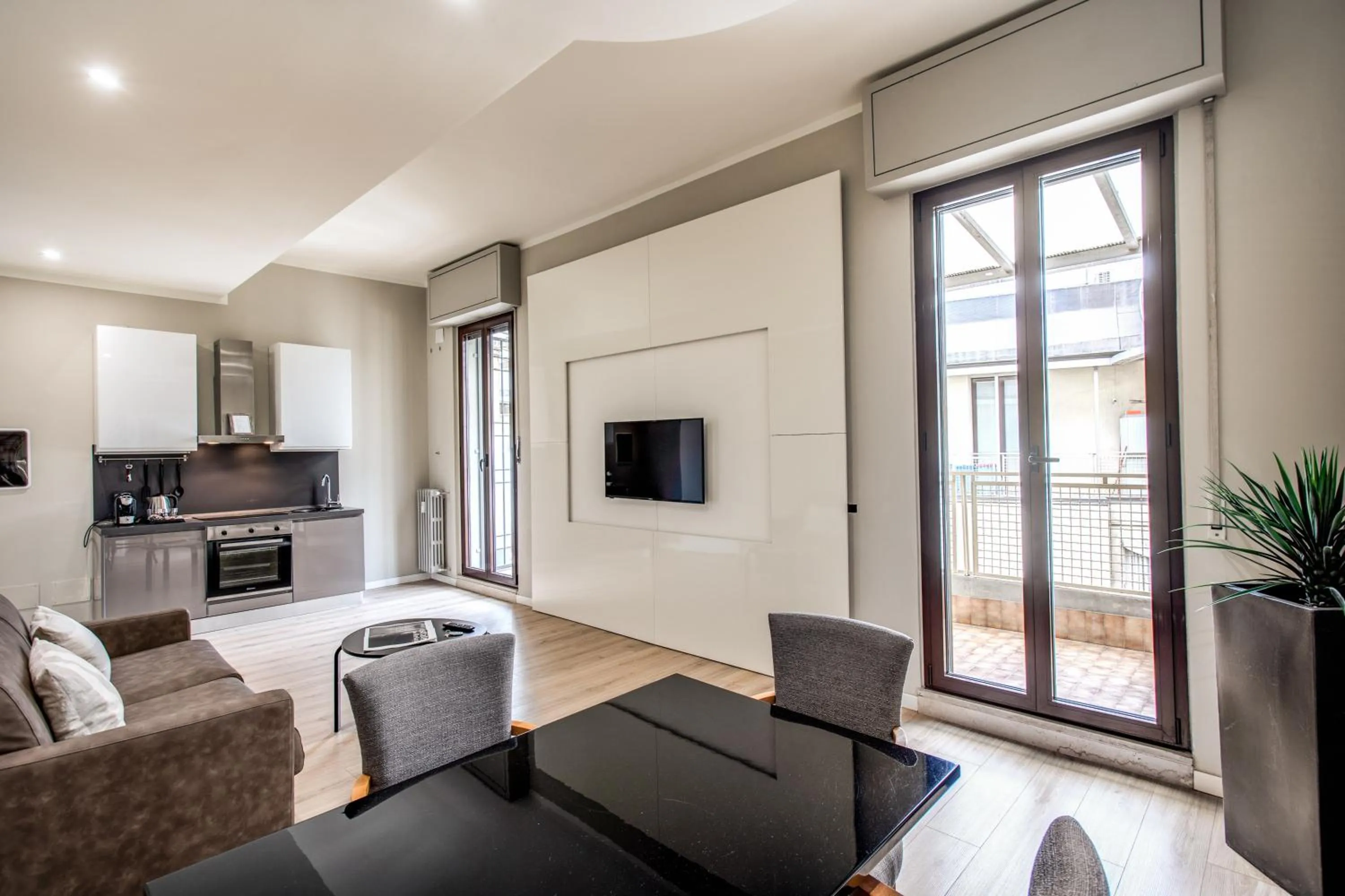 Kitchen or kitchenette in Suite Santa Tecla