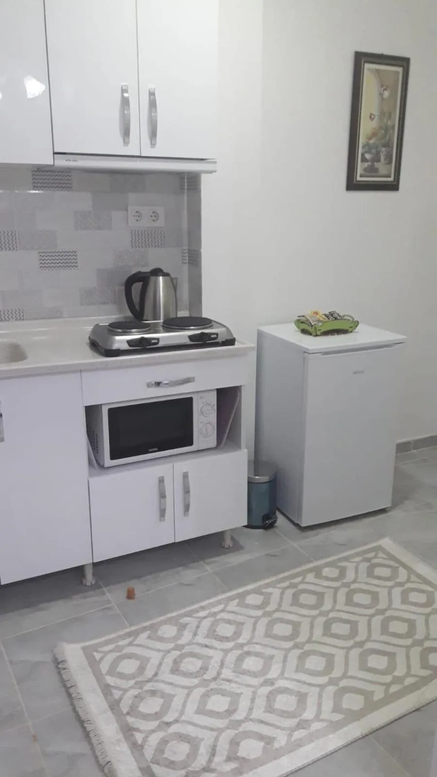 Kitchen or kitchenette in Golden Life Apart Hotel