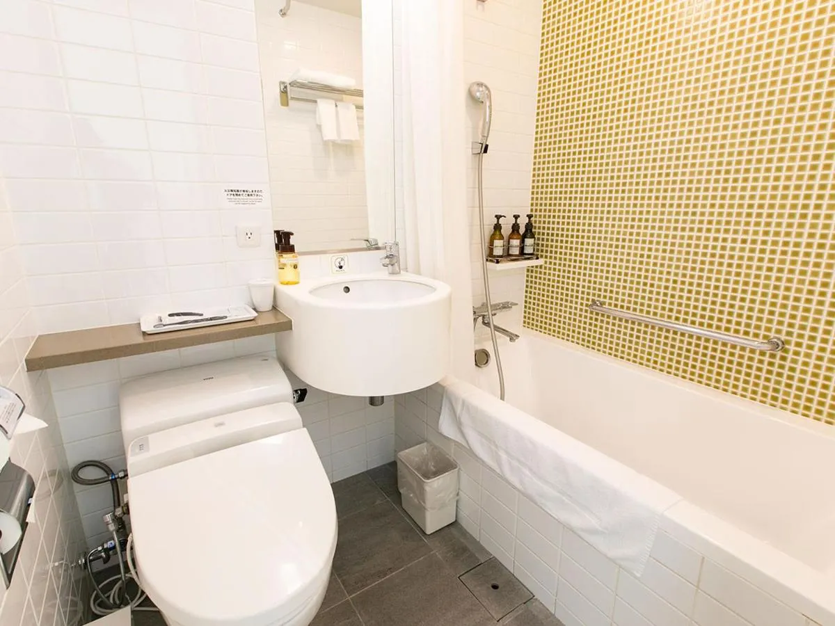 Bathroom in Tenza Hotel at Sendai Station