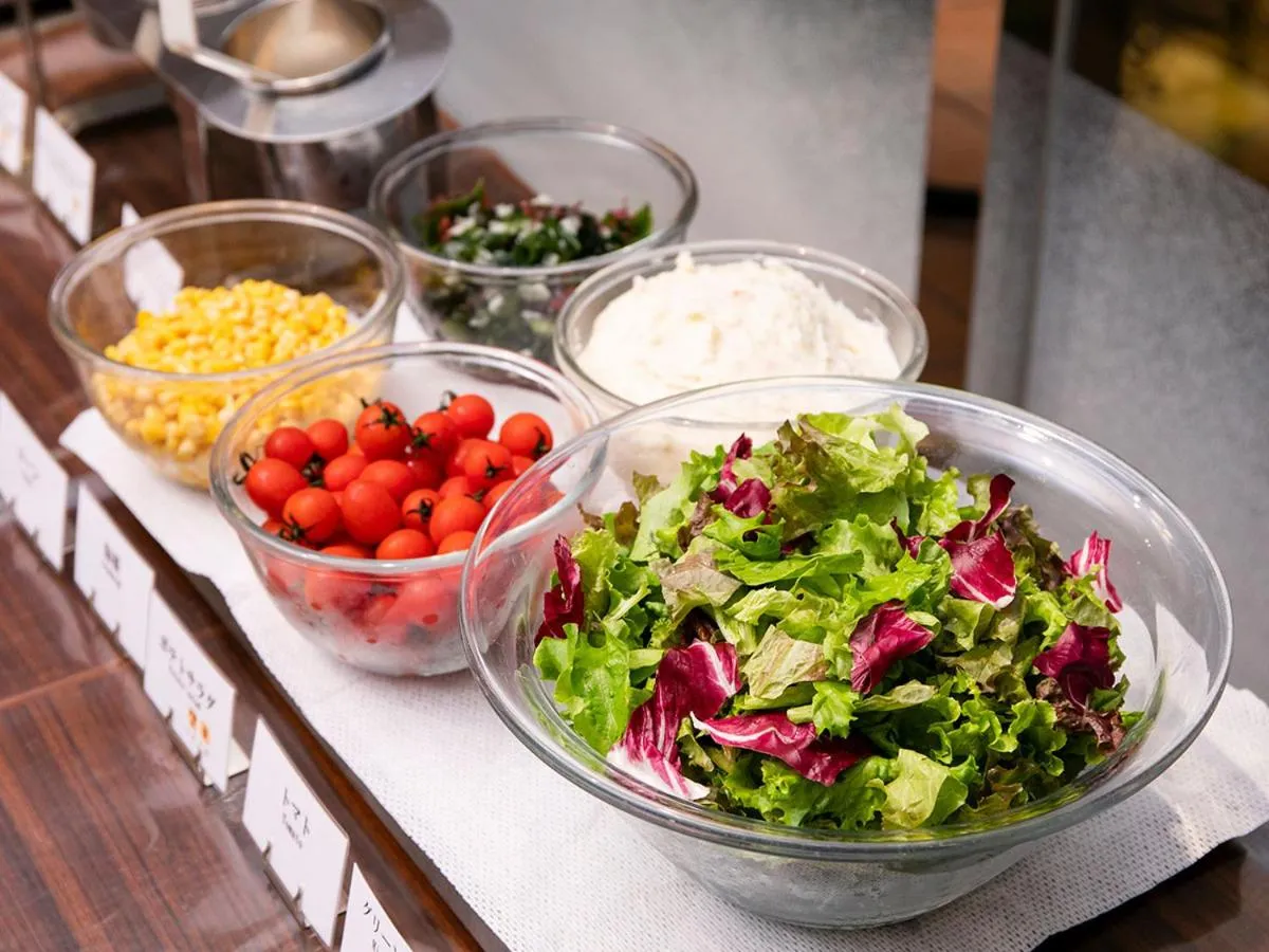 Breakfast, Food in Tenza Hotel at Sendai Station