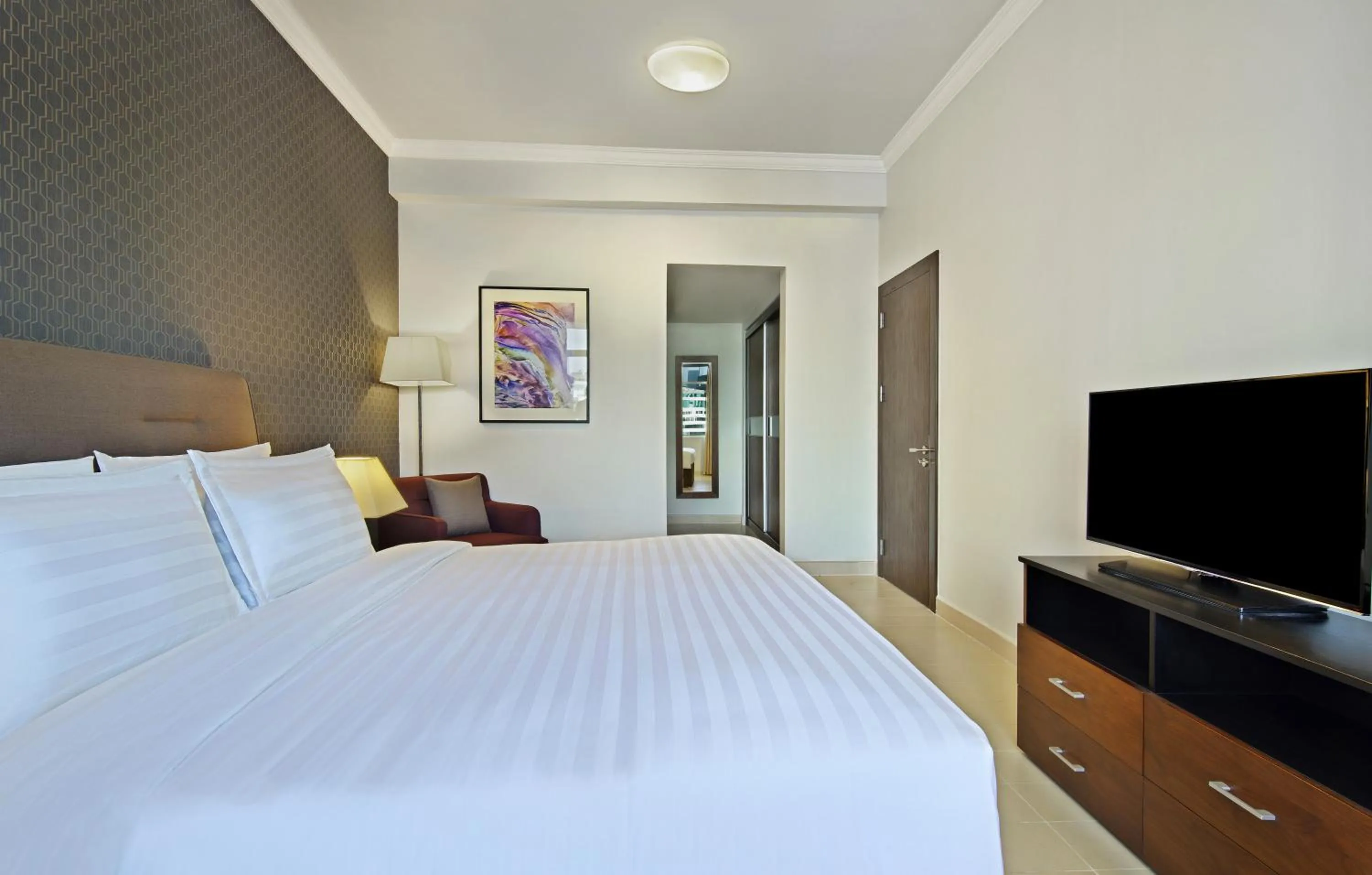 TV and multimedia, Bed in The Curve Hotel