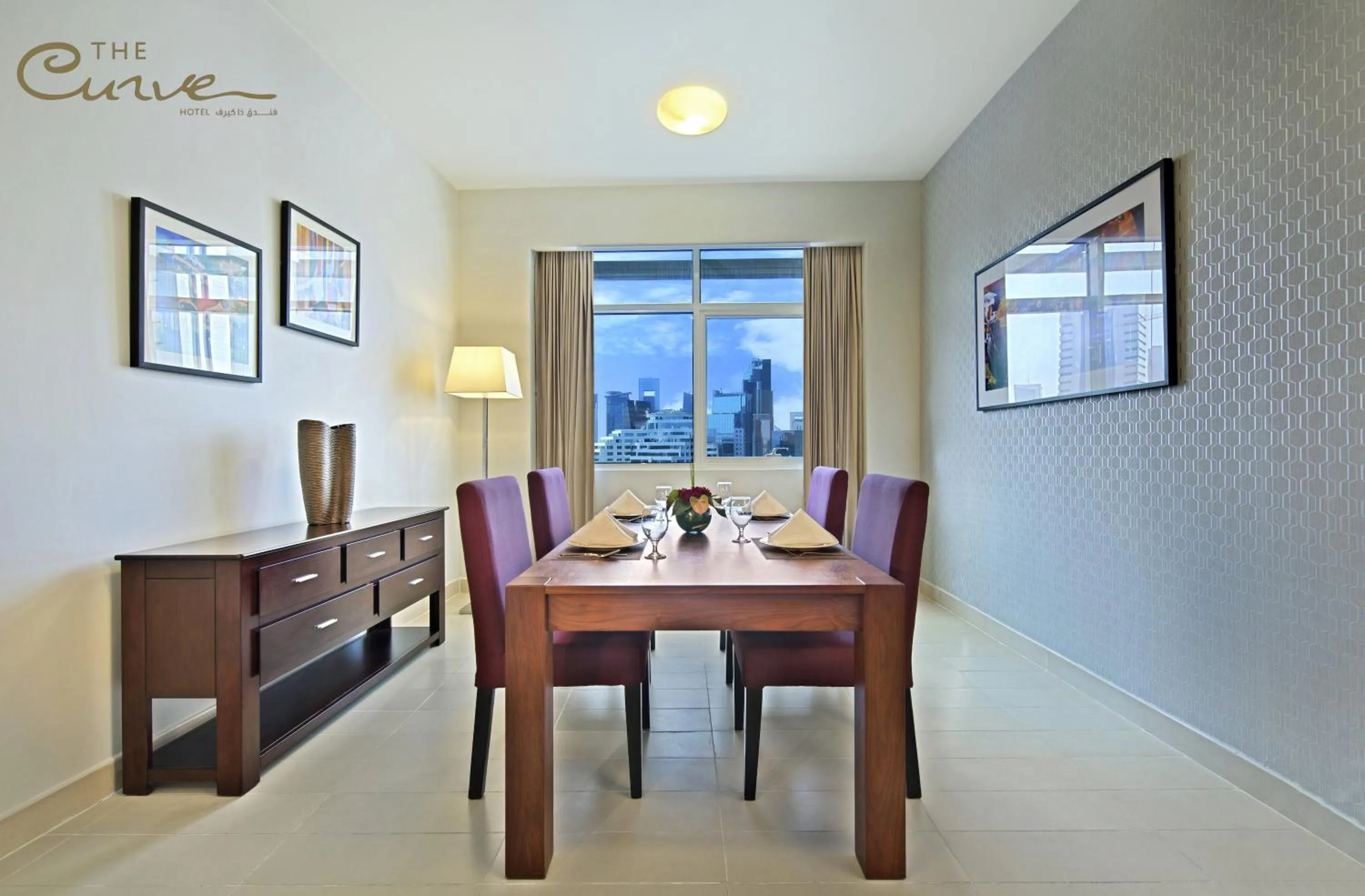 Dining area in The Curve Hotel