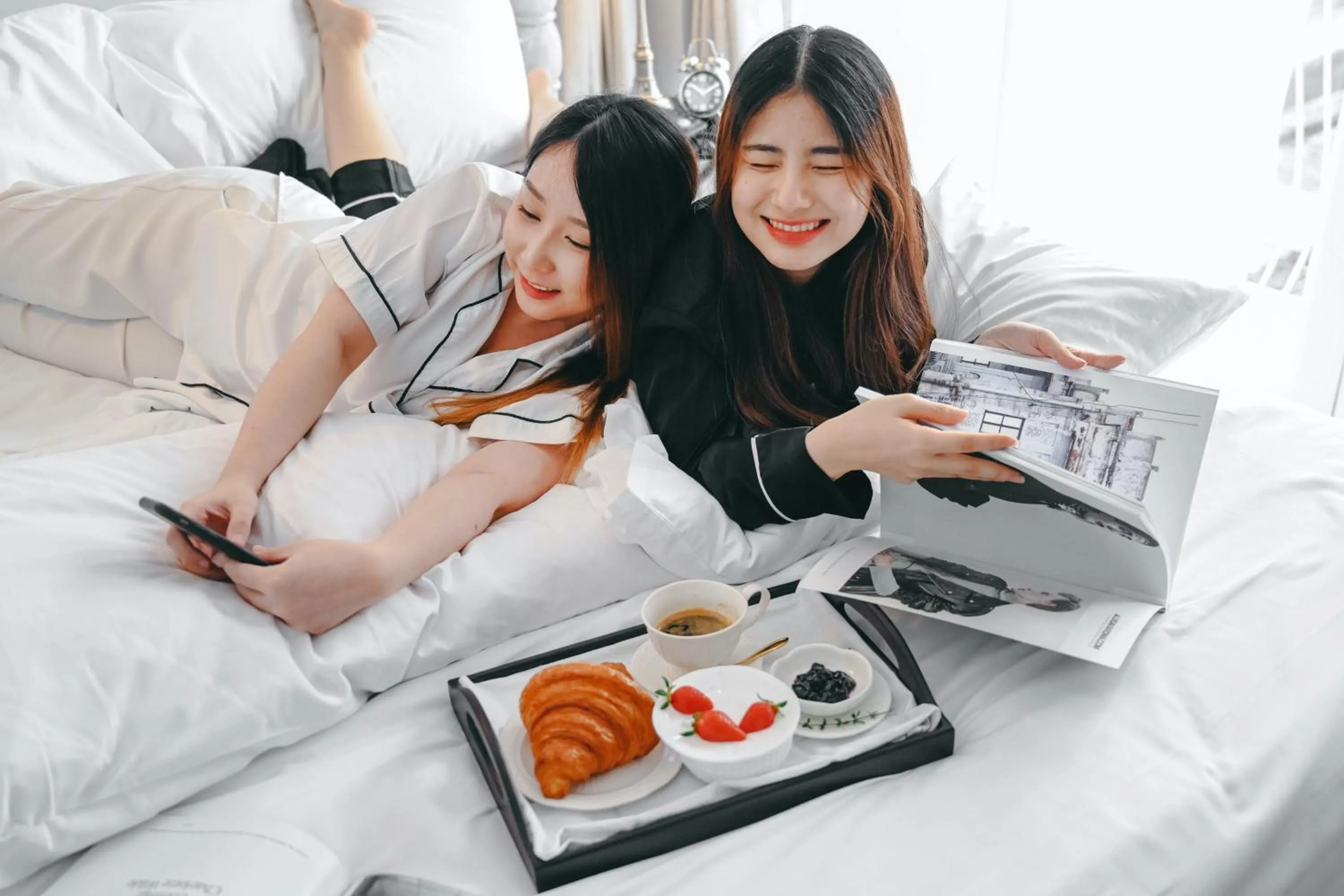 group of guests, Bed in Noursabah Boutique Bed Bangkok