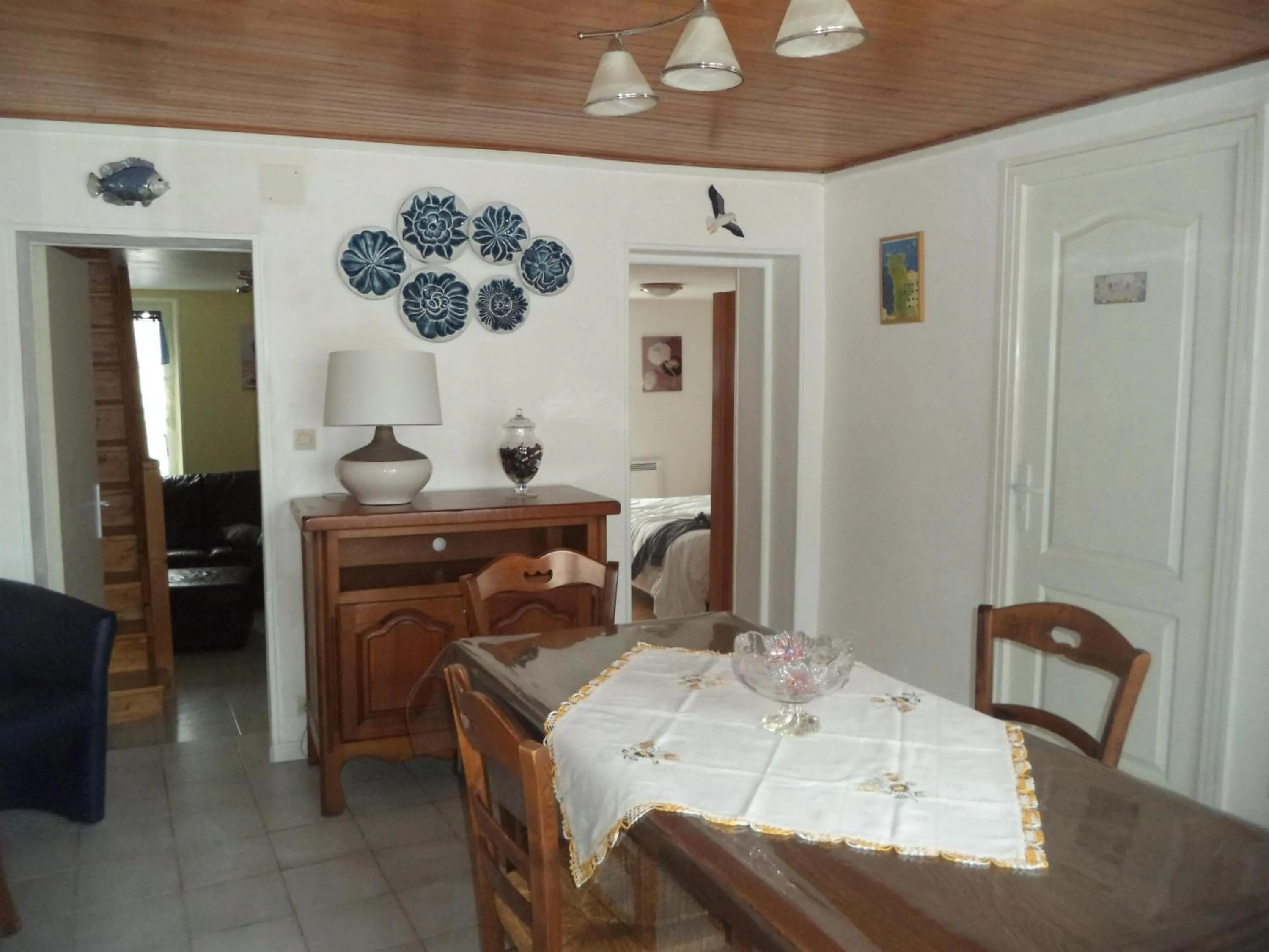 Communal lounge/ TV room in Maison de vacances à Créances