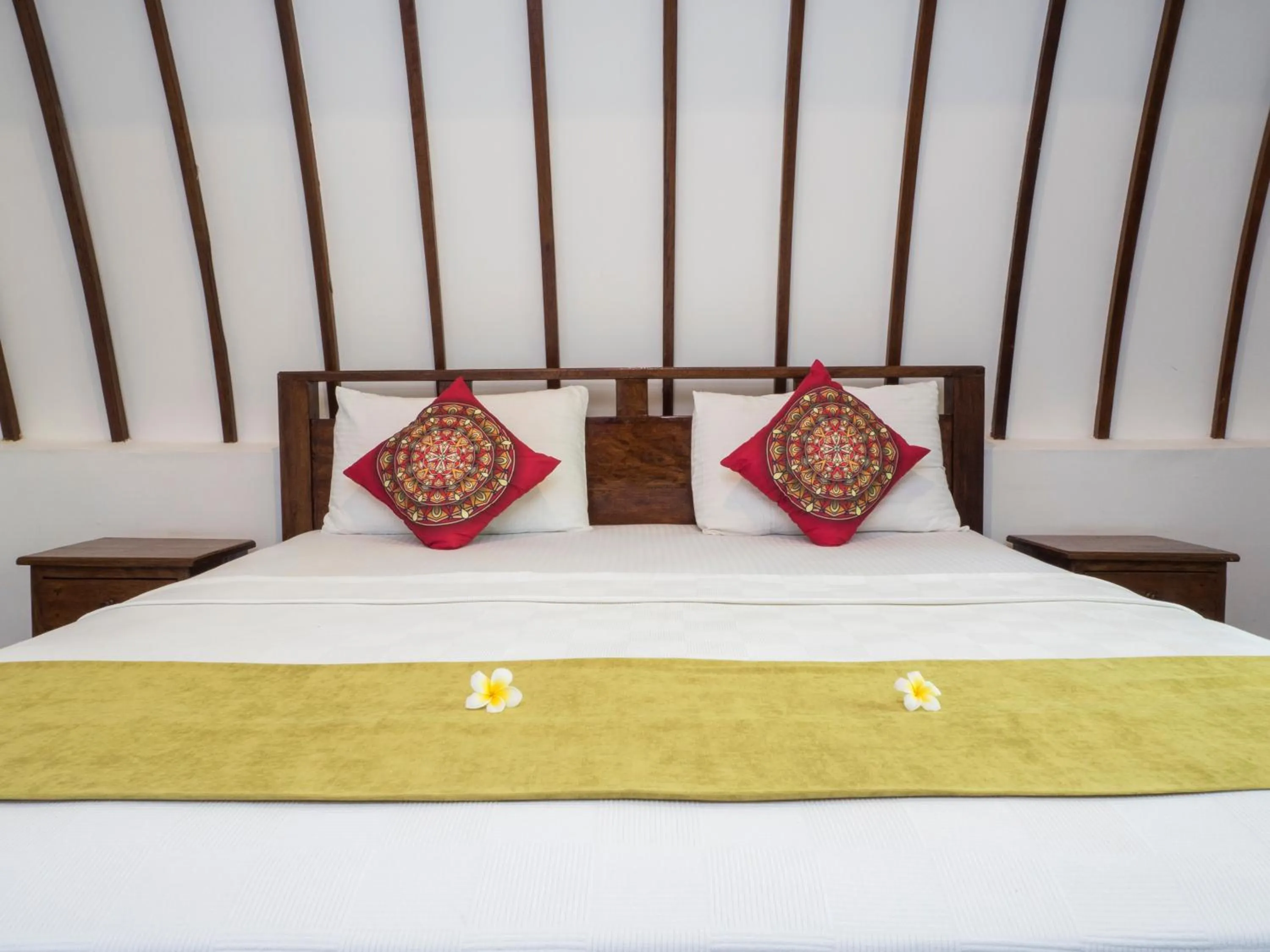 Bed in Gili Turtle Beach Resort