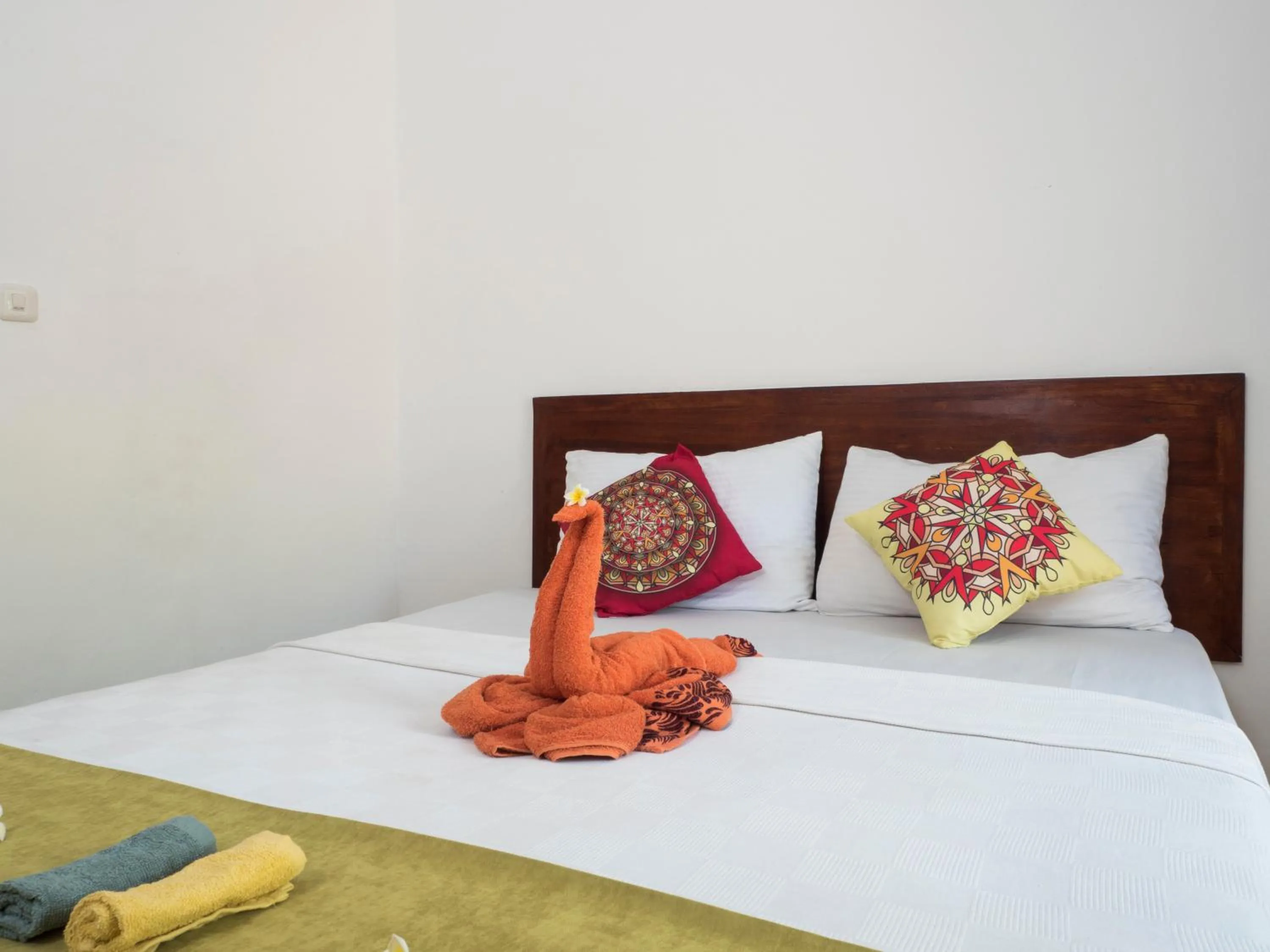 Bed in Gili Turtle Beach Resort