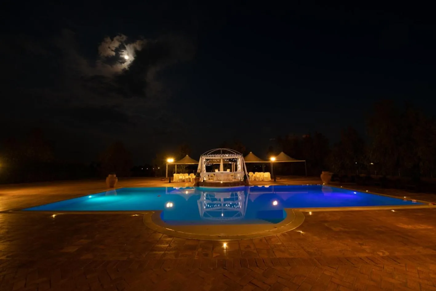 Pool view in Il Borgo Ariccia Resort