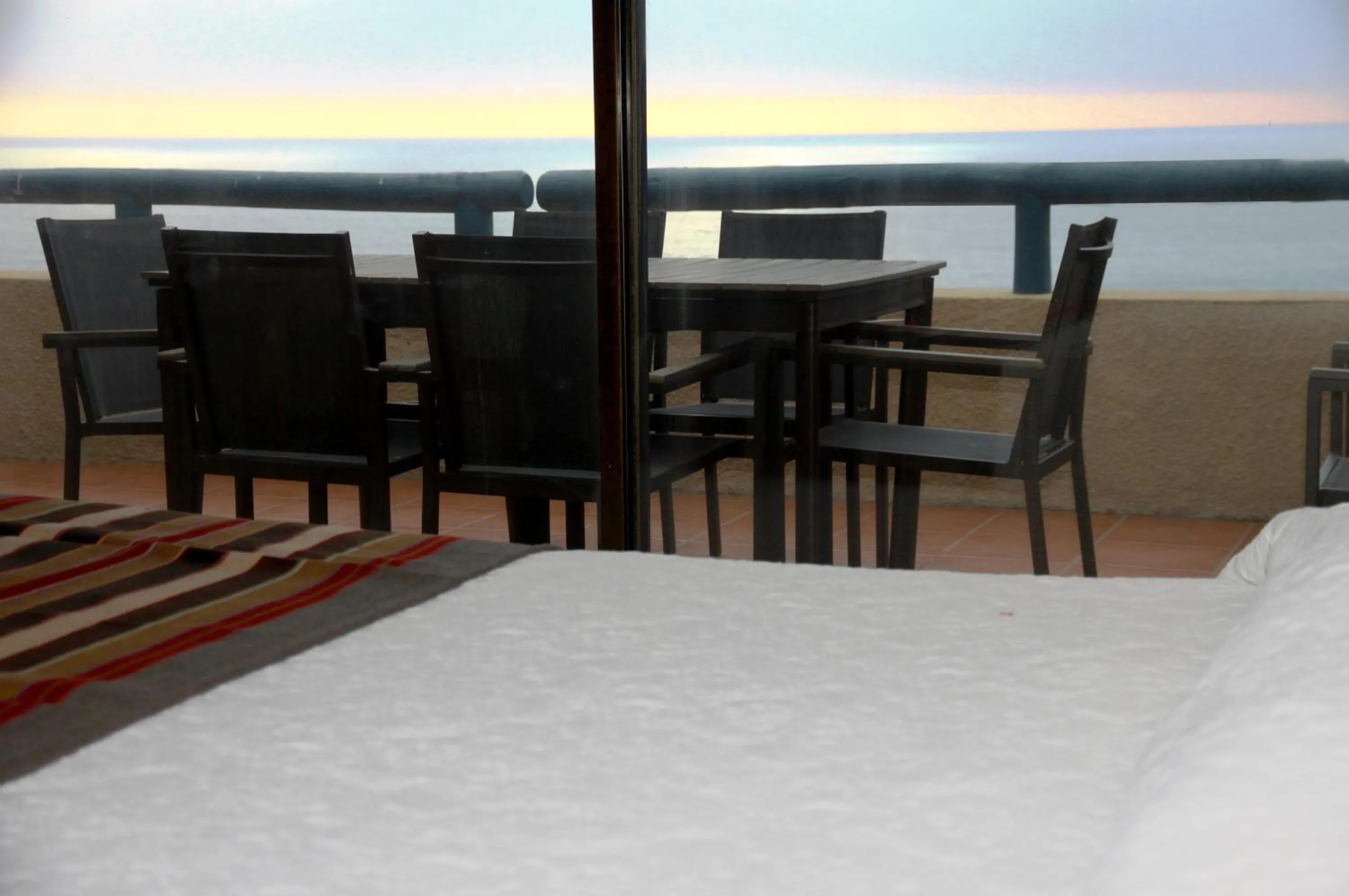 Balcony/Terrace, Bed in Club Playa Blanca