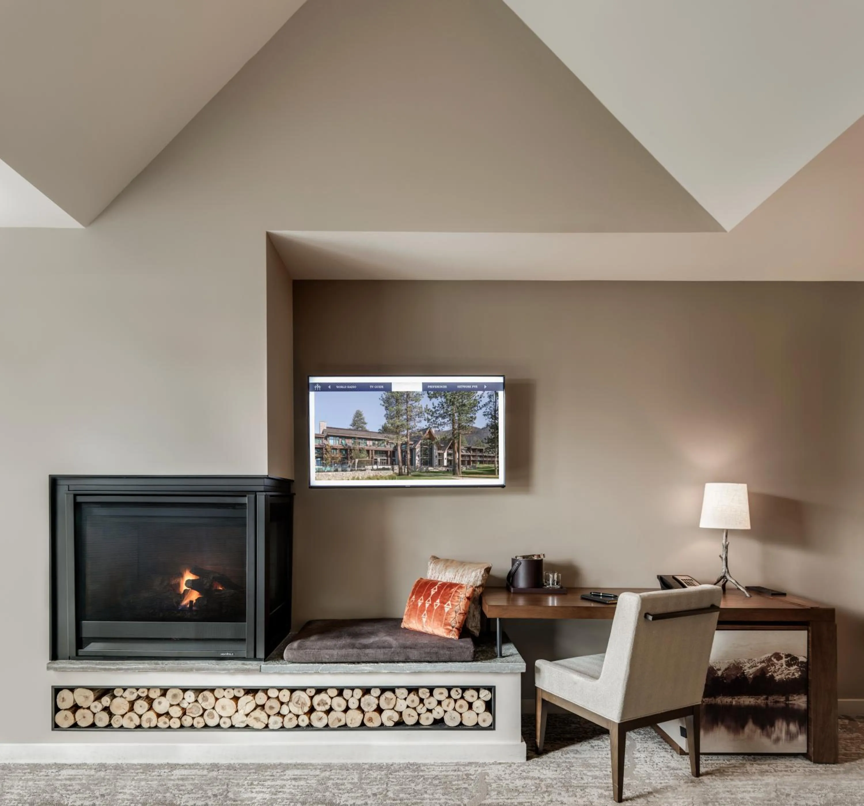 Seating area in Edgewood Tahoe Resort