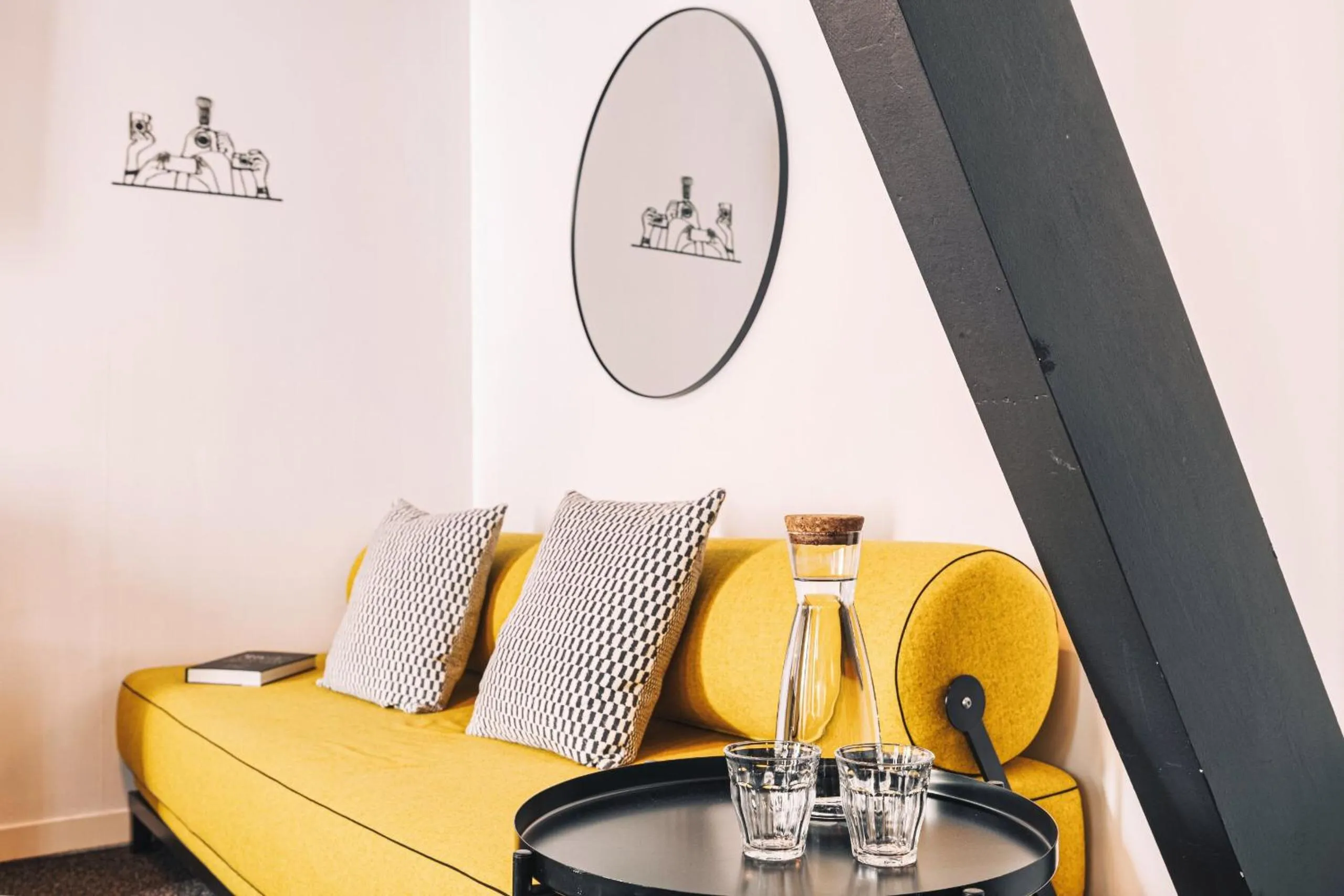 Seating area in Zoom Hotel