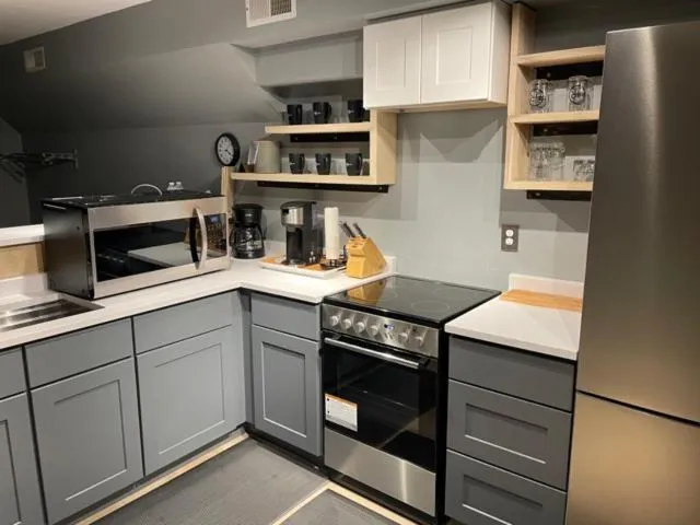 Kitchen or kitchenette in Hotel Rapids