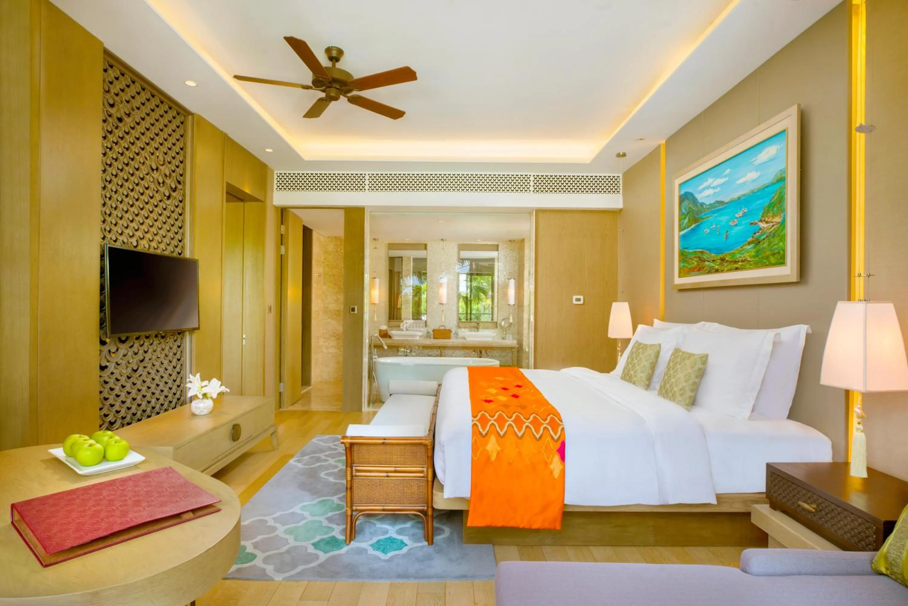 Bed in Mövenpick Resort & Spa Jimbaran Bali