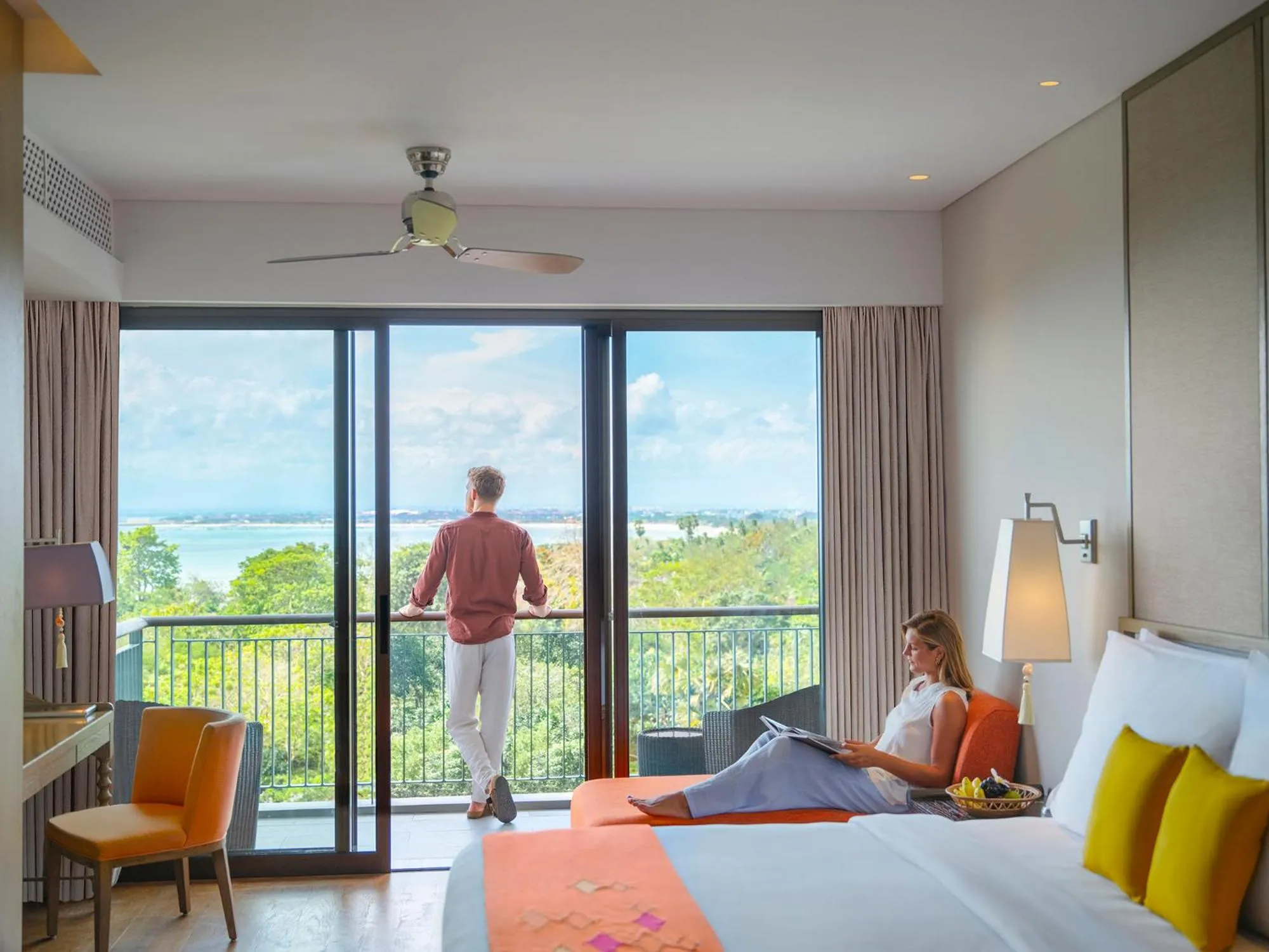 Communal lounge/ TV room, Bed in Mövenpick Resort & Spa Jimbaran Bali