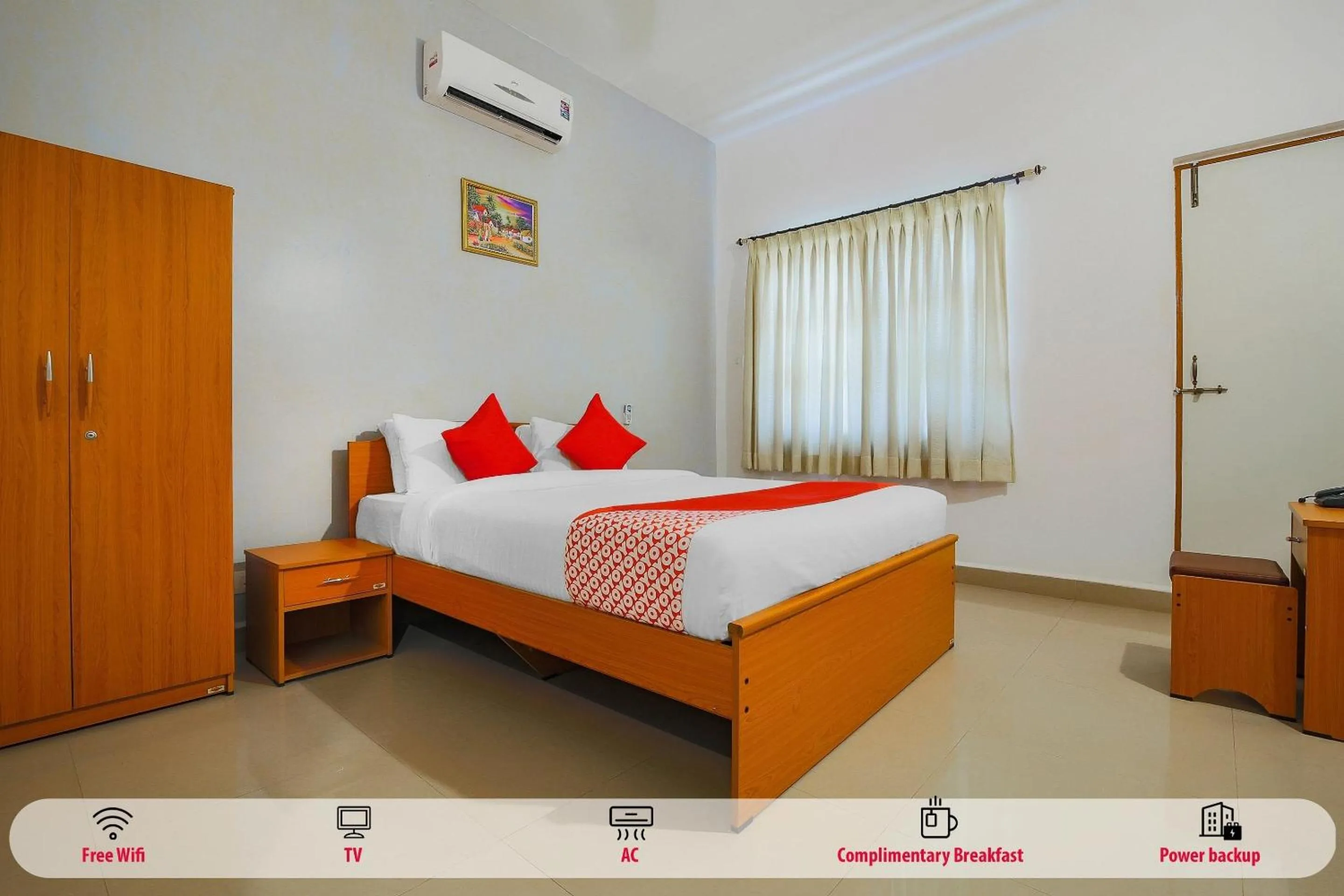 Bedroom, Bed in Super Hotel O The Goan Courtyard