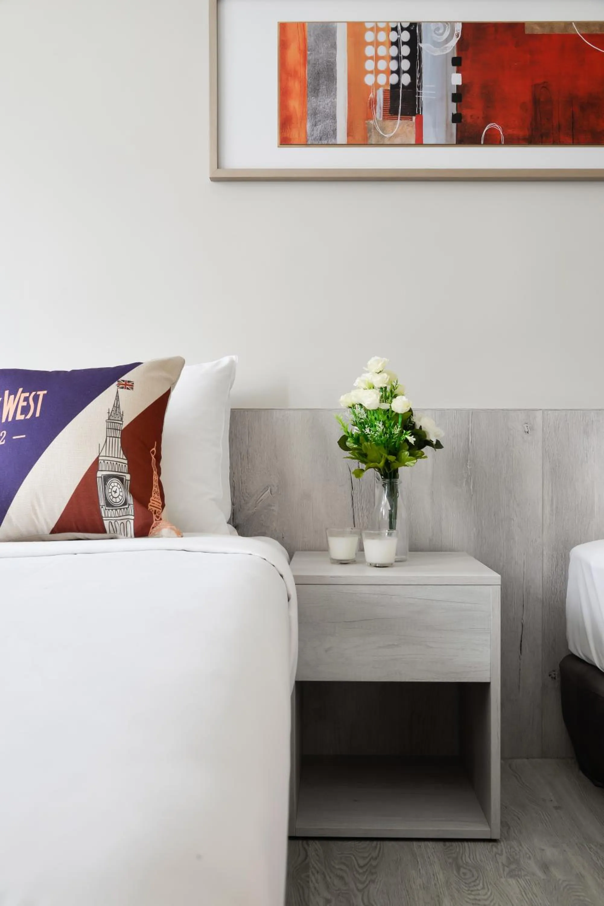 Bed in Taichung Amour Hotel