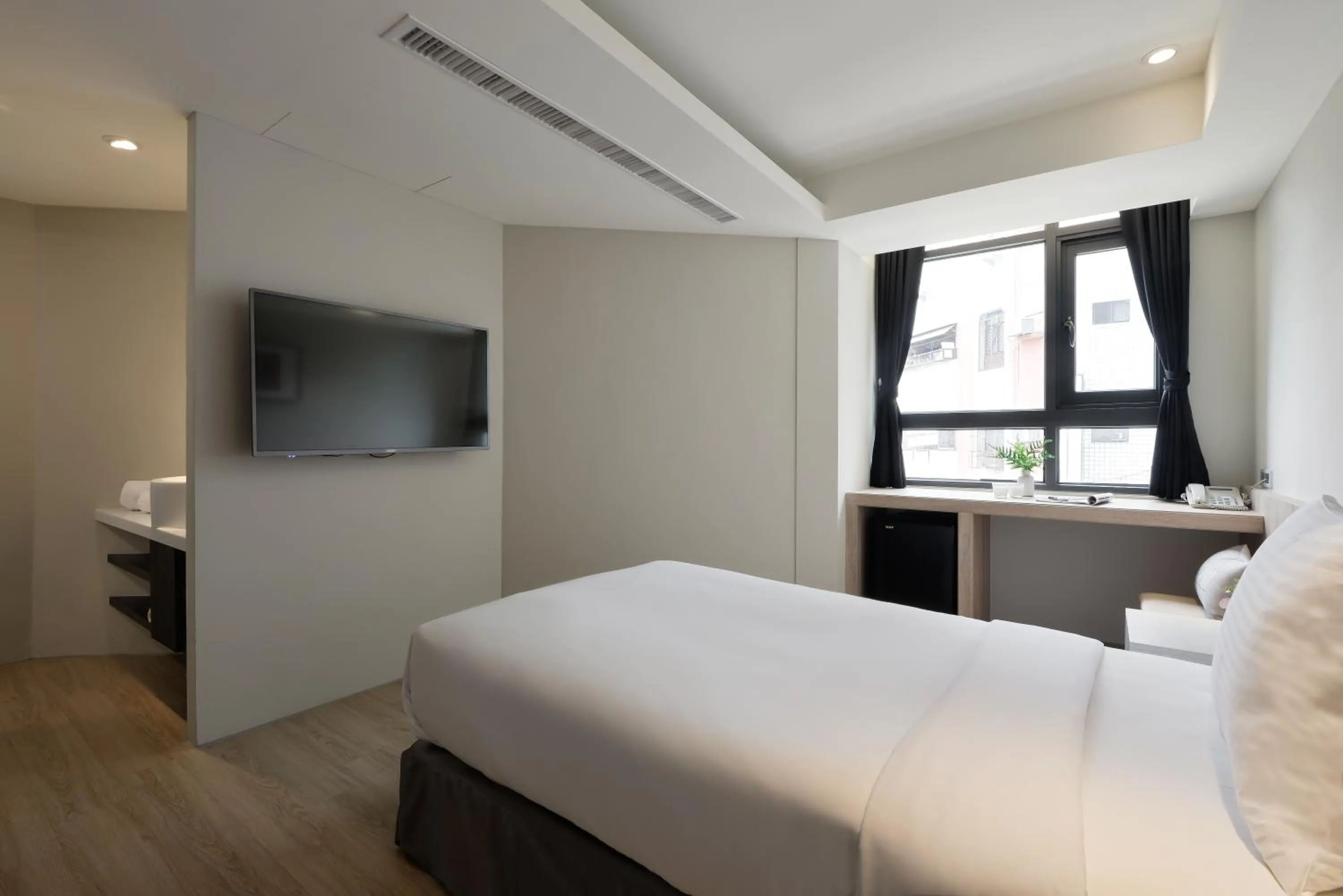 Bed in Taichung Amour Hotel