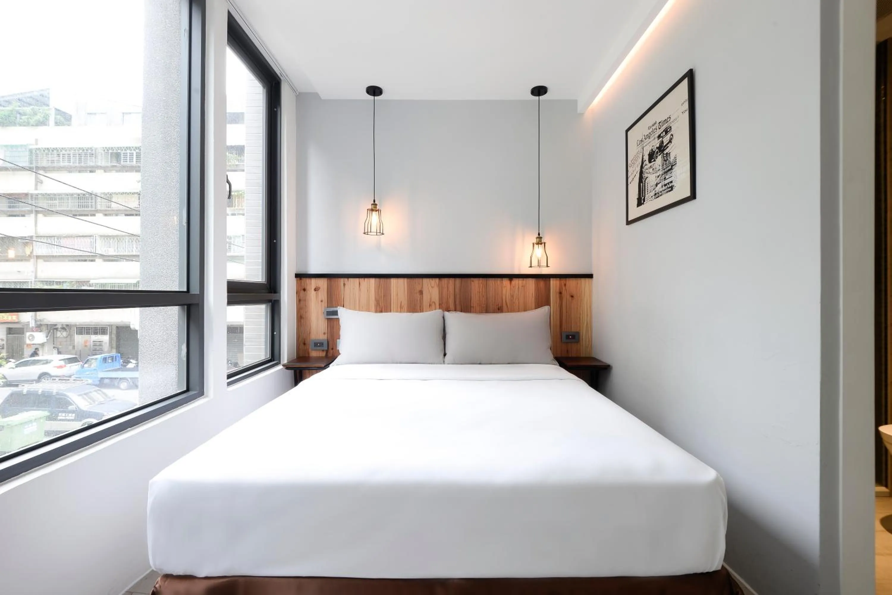 Bed in Taichung Amour Hotel