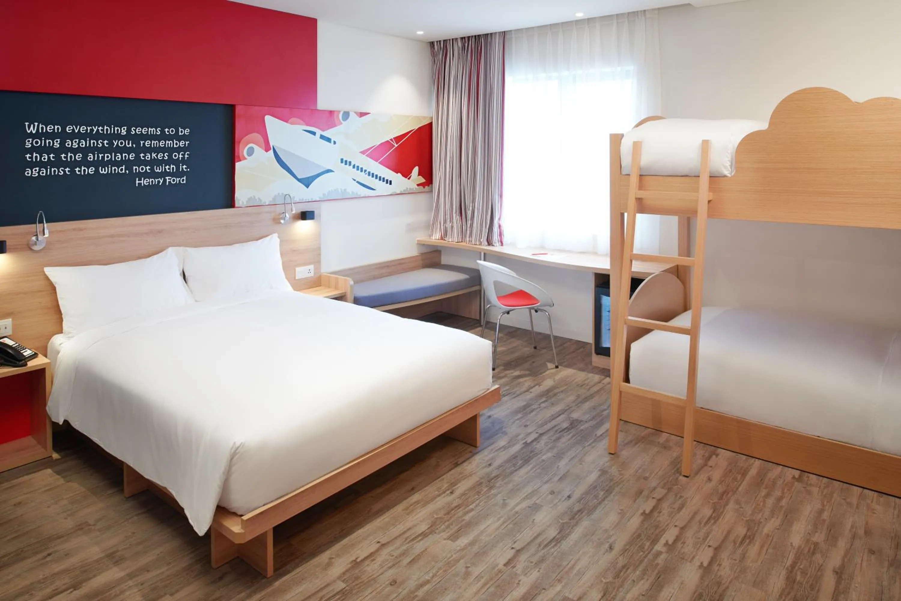 Decorative detail, Bed in Ibis Saigon Airport