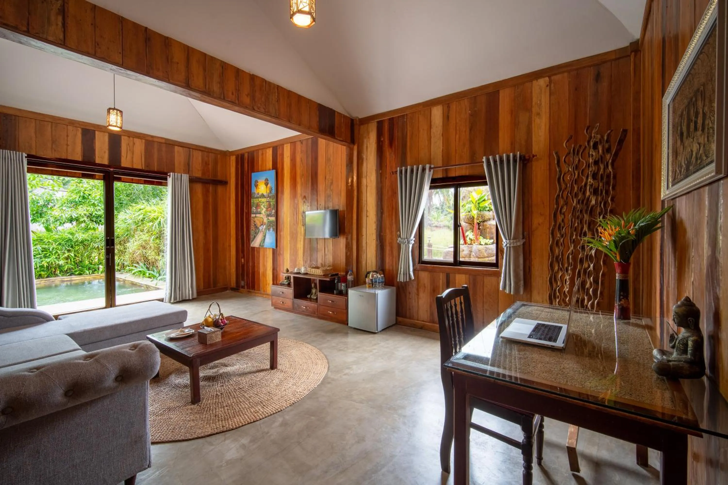 Living room in Authentic Khmer Village Resort