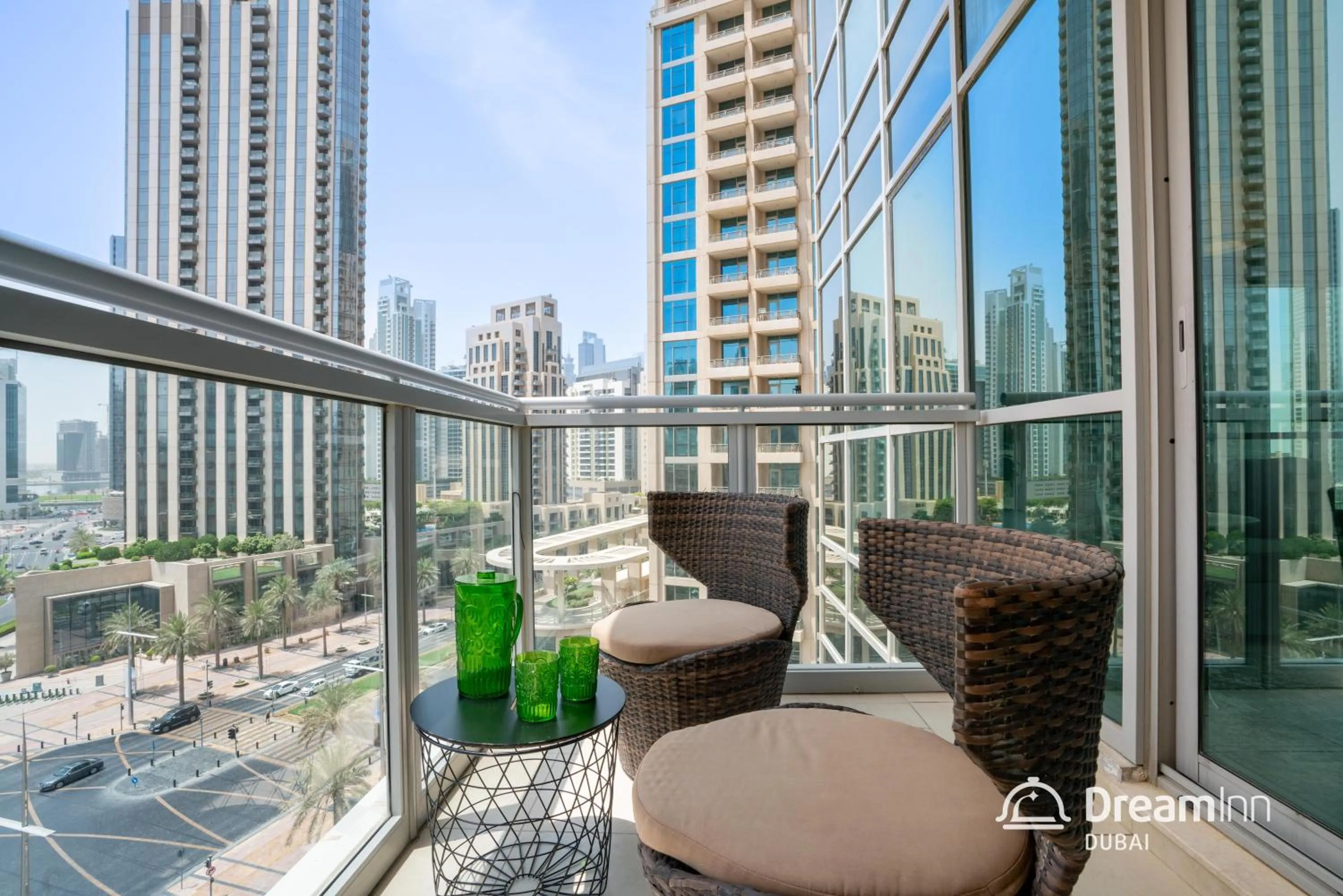 Balcony/Terrace in Dream Inn Apartments - Burj Residences Burj Khalifa View