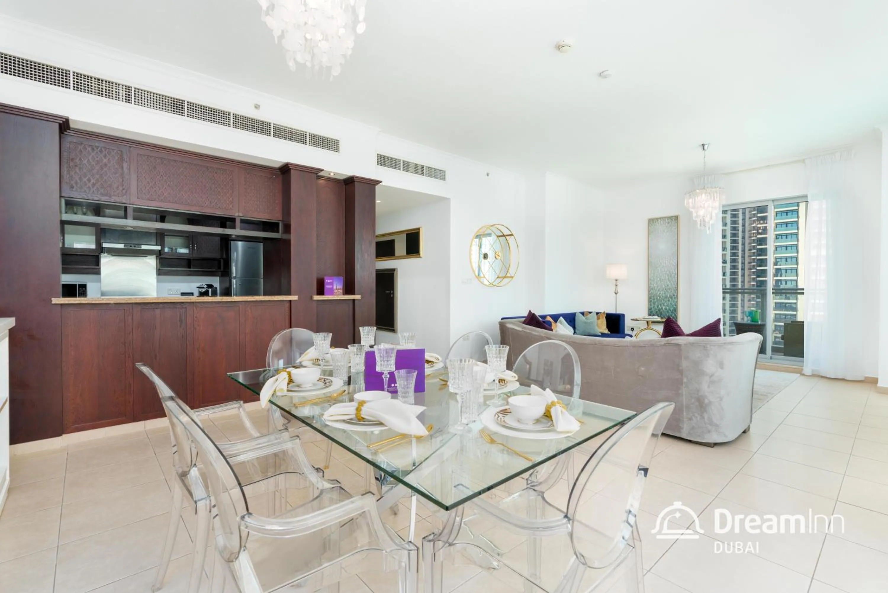 Kitchen or kitchenette in Dream Inn Apartments - Burj Residences Burj Khalifa View