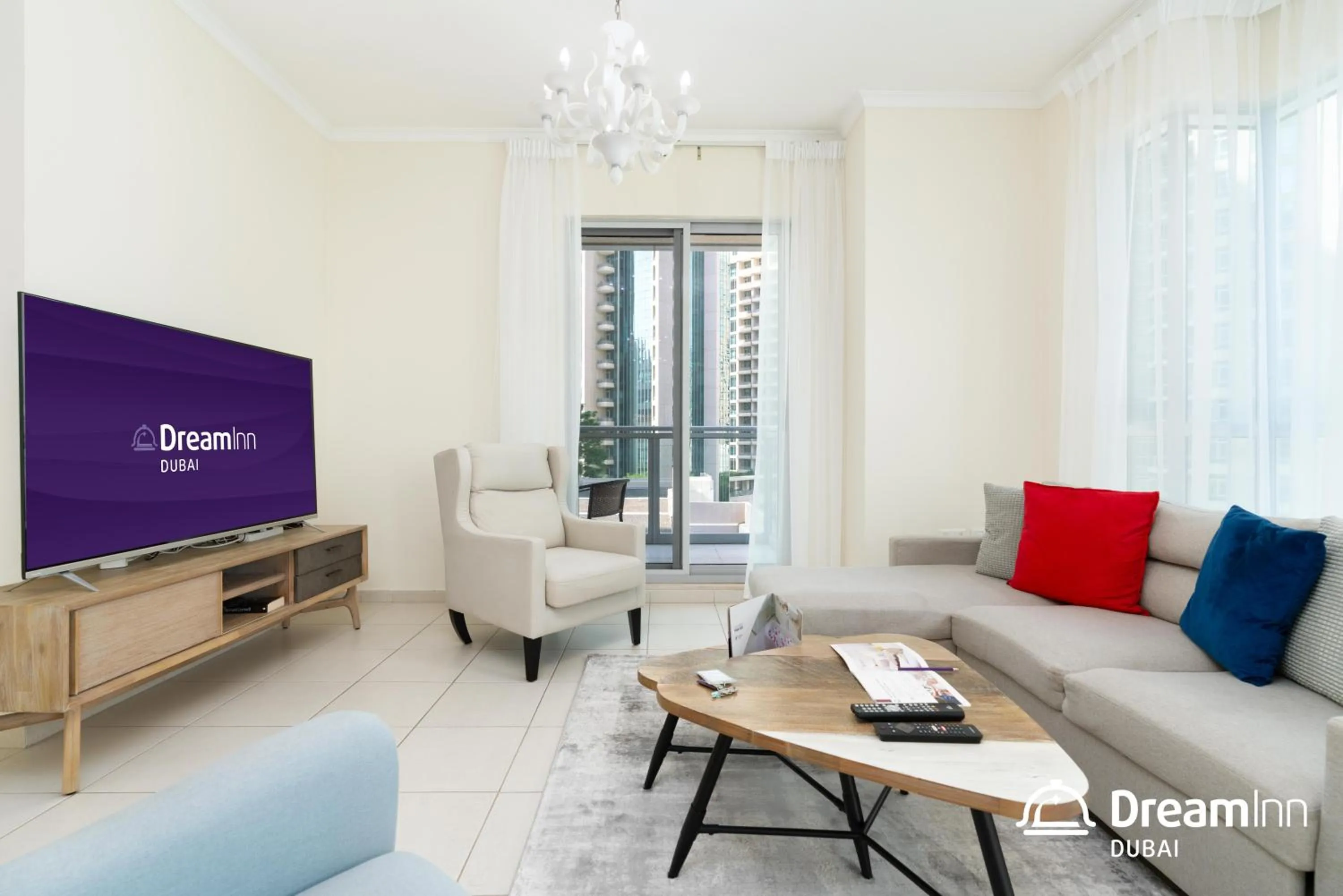 Living room in Dream Inn Apartments - Burj Residences Burj Khalifa View