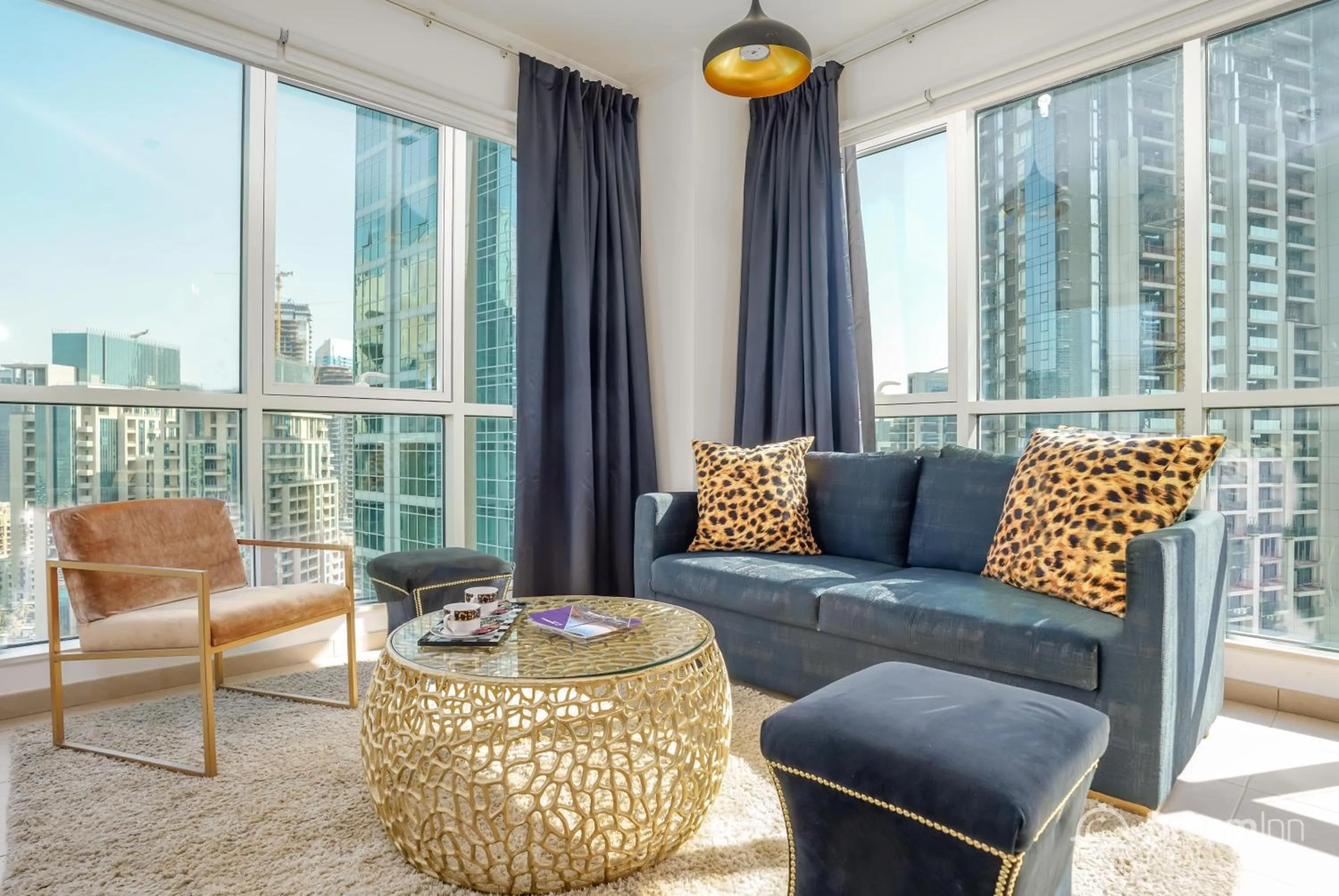 Living room in Dream Inn Apartments - Burj Residences Burj Khalifa View