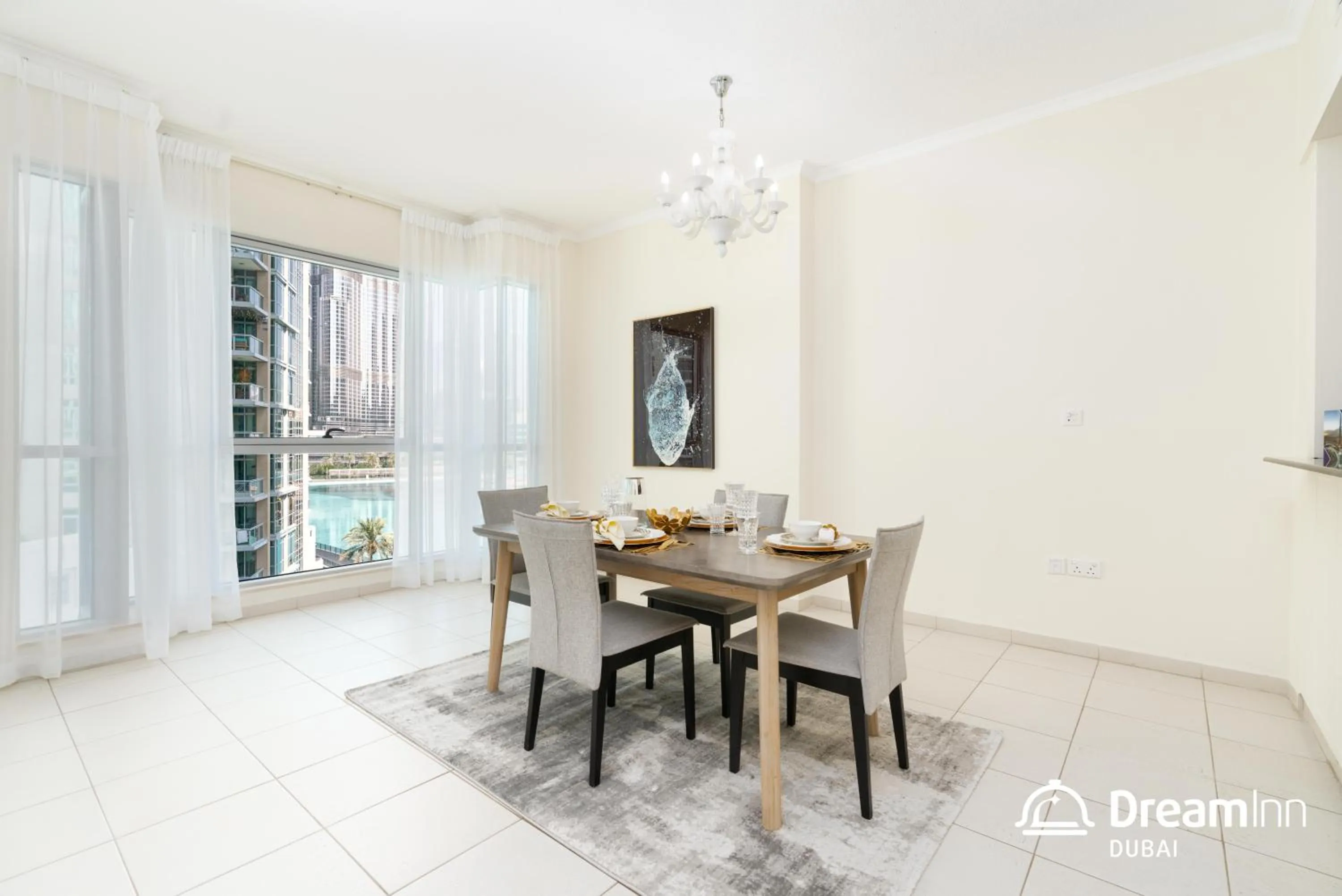 Dining area in Dream Inn Apartments - Burj Residences Burj Khalifa View