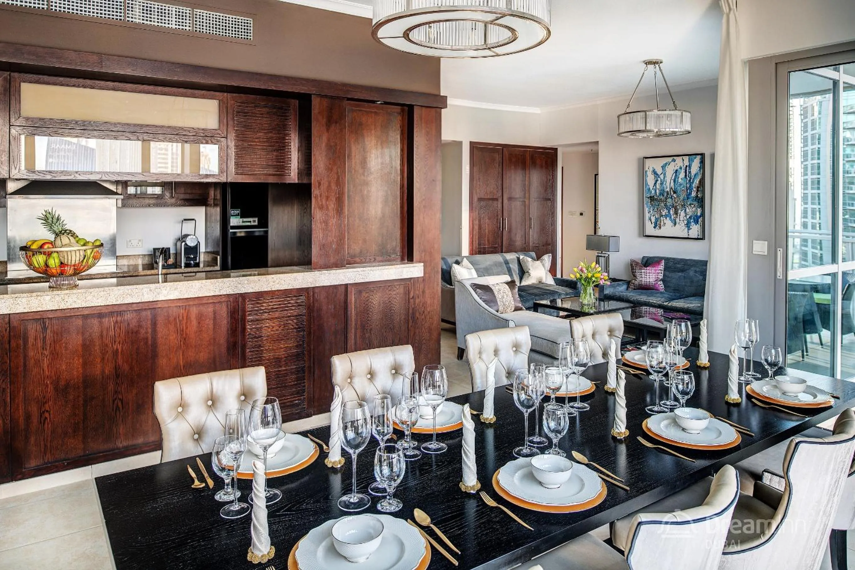 Dining area in Dream Inn Apartments - Burj Residences Burj Khalifa View