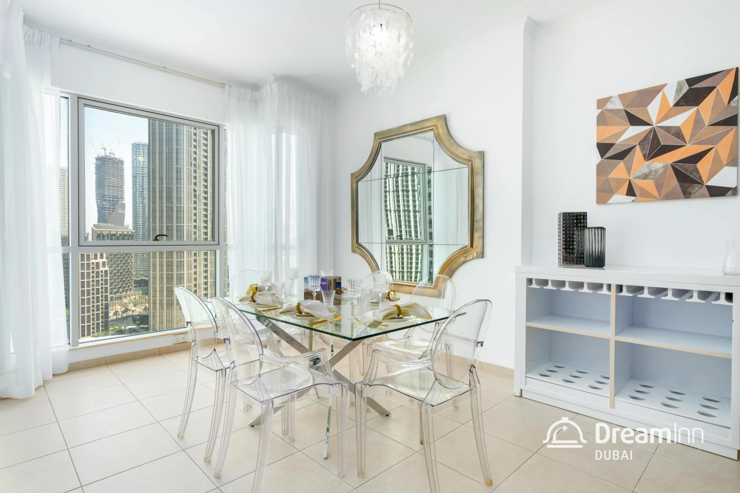 Dining area in Dream Inn Apartments - Burj Residences Burj Khalifa View
