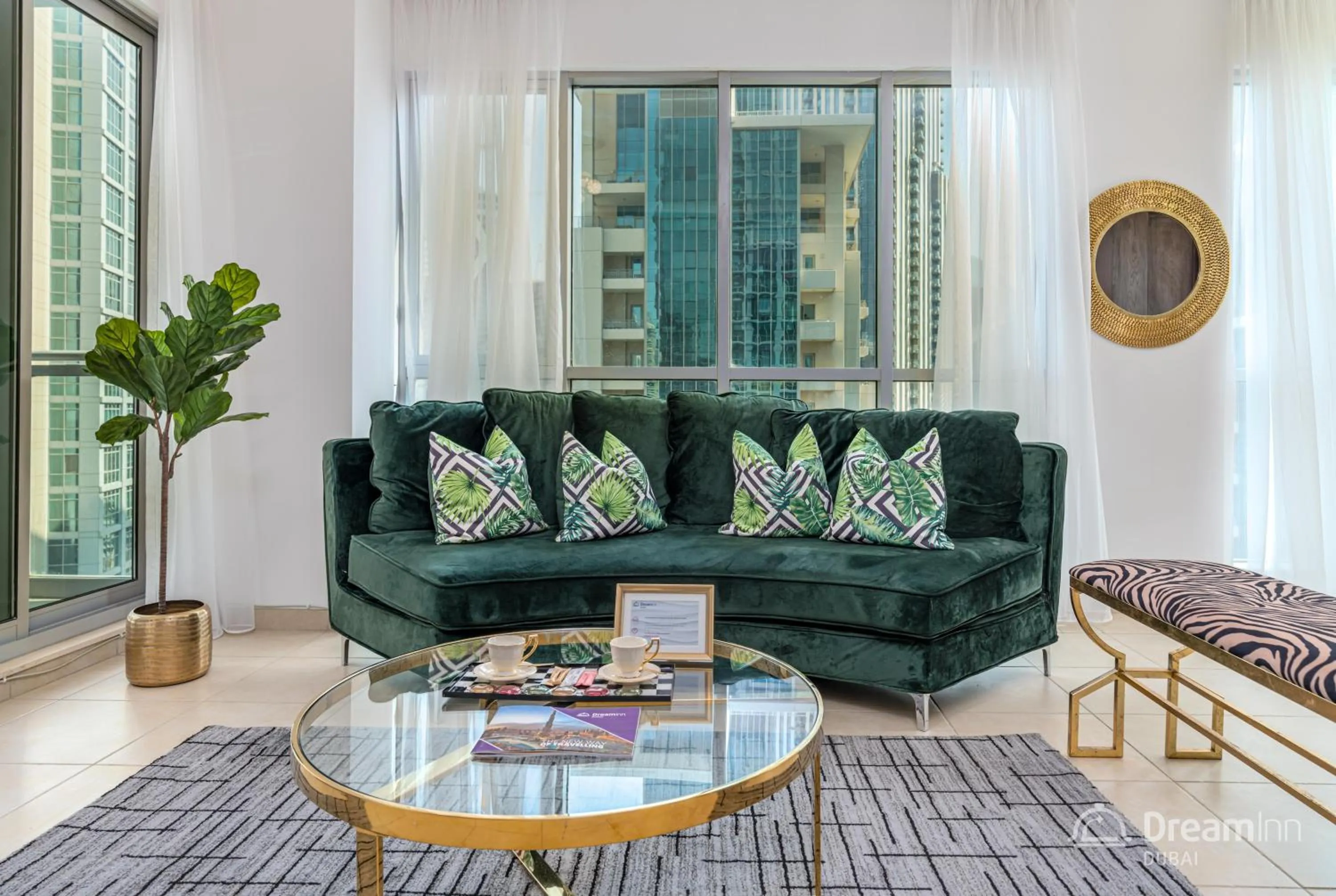 Living room in Dream Inn Apartments - Burj Residences Burj Khalifa View