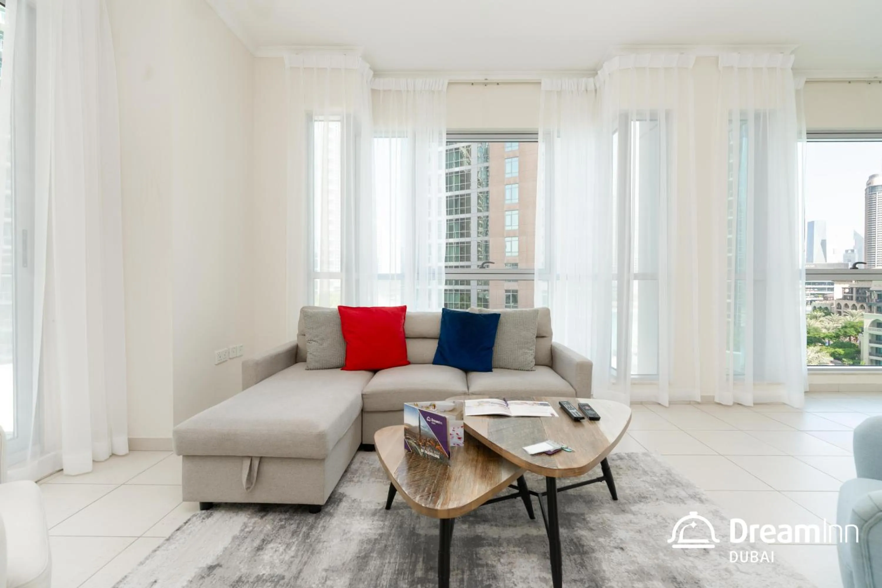 Living room in Dream Inn Apartments - Burj Residences Burj Khalifa View