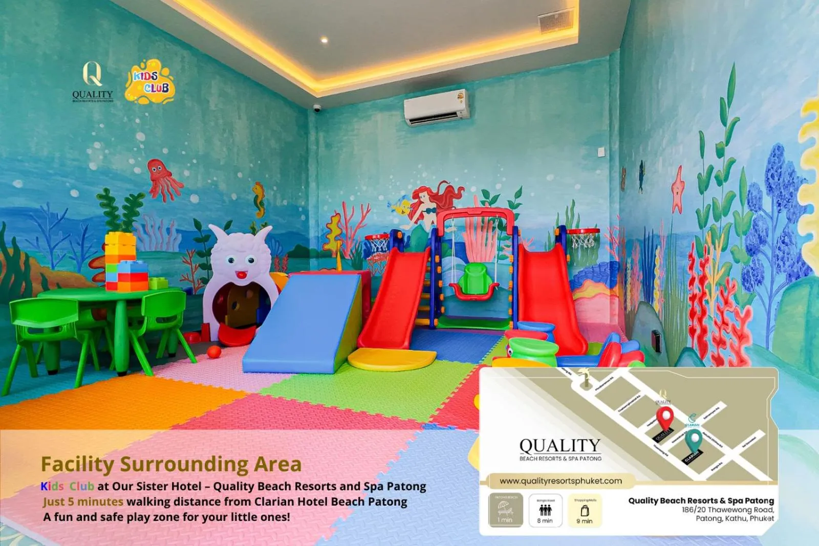 Children play ground in Clarian Hotel Beach Patong