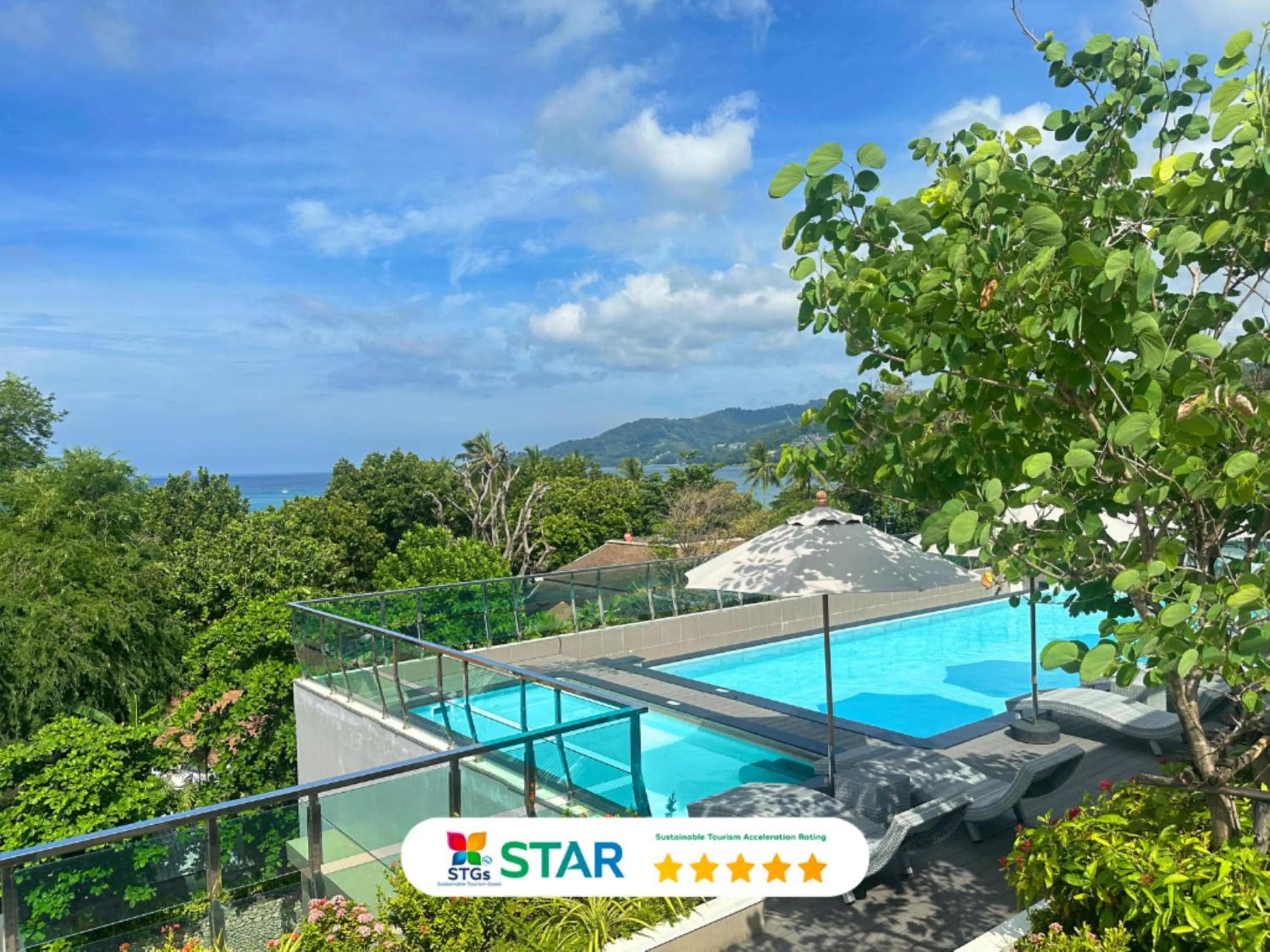 Pool view in Clarian Hotel Beach Patong