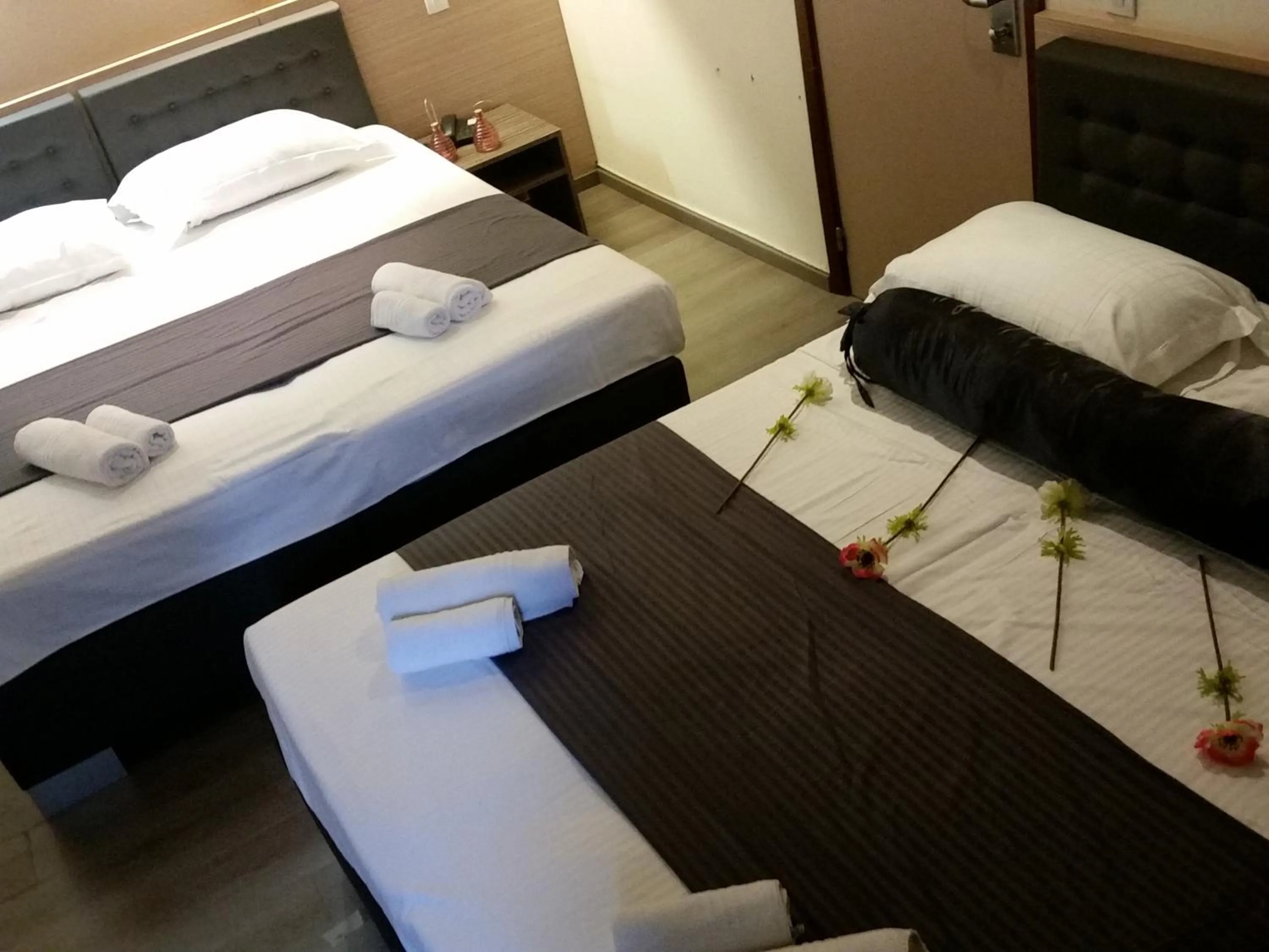 Bed in Hotel Prince de Liege