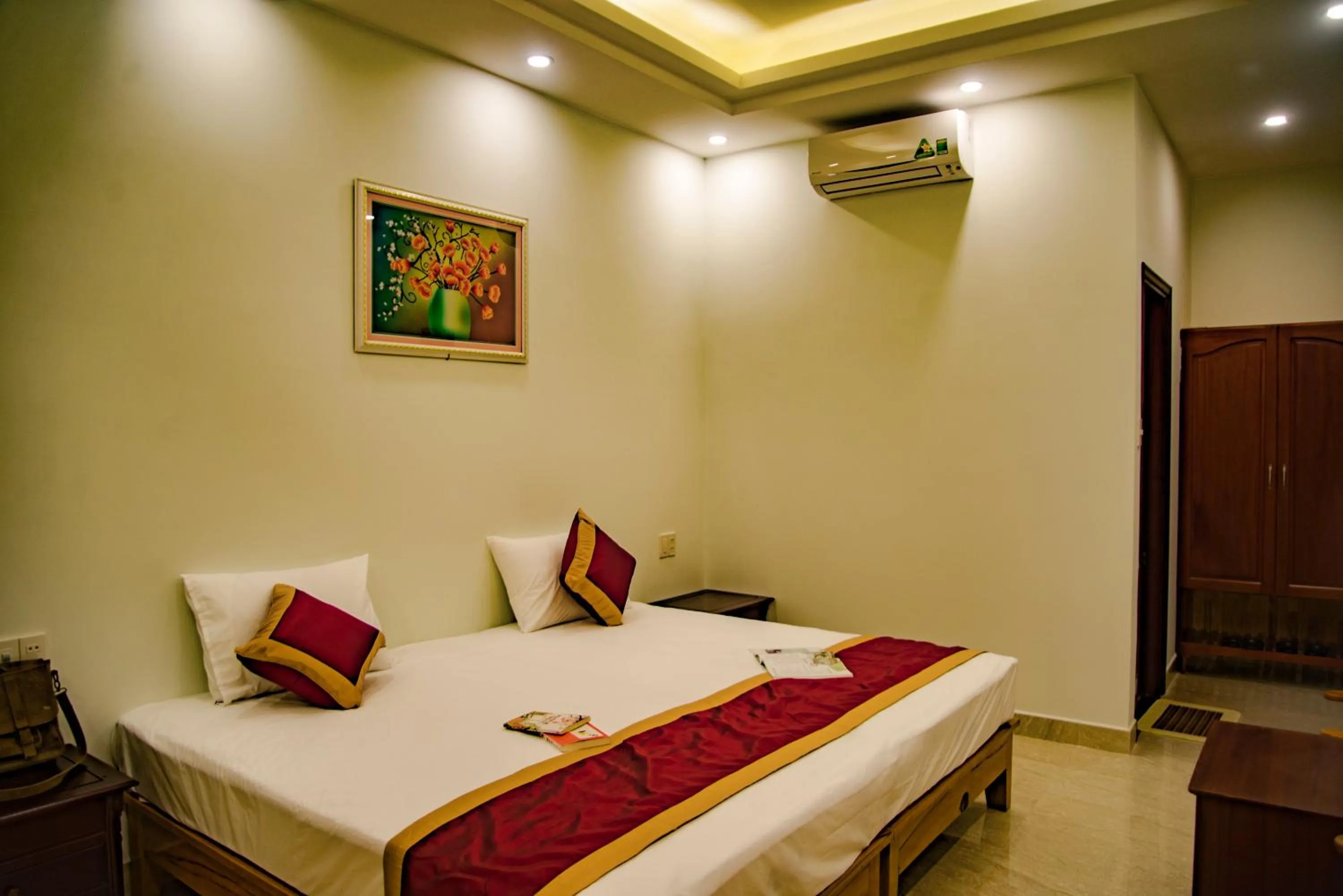 Bed in Mi Kha Homestay