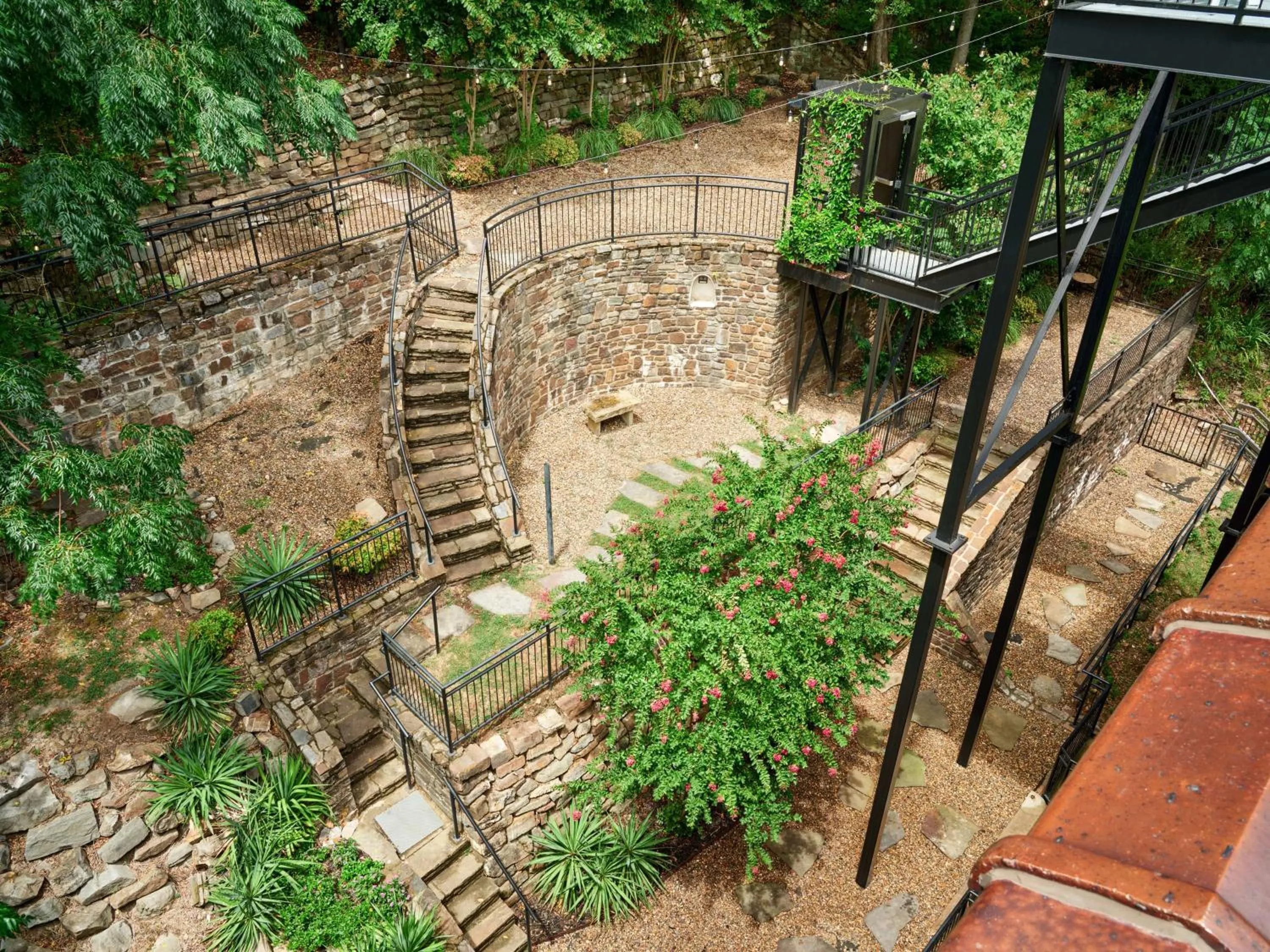 Inner courtyard view in The Waters Hot Springs, Tapestry Collection by Hilton