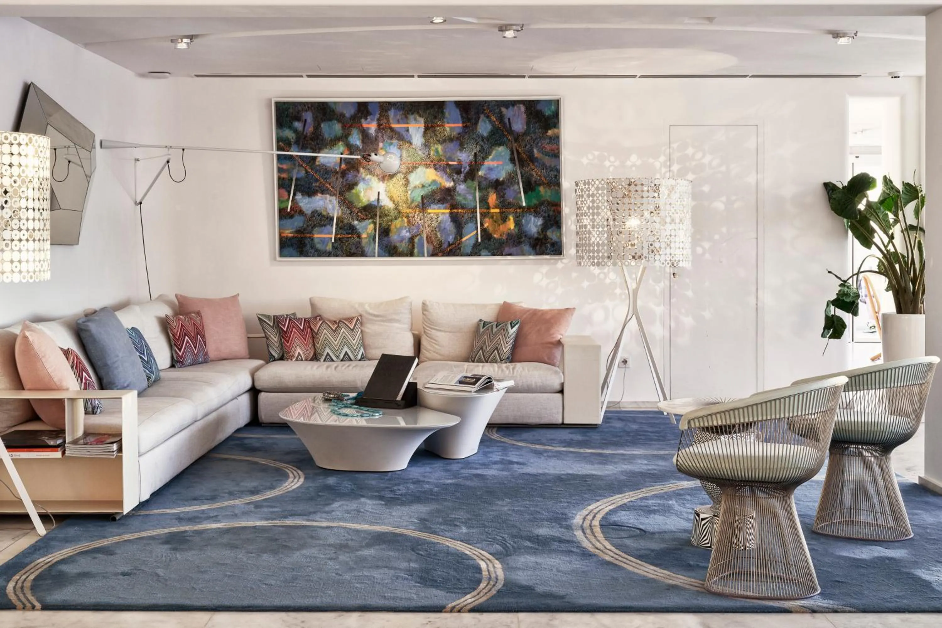 Living room in Myconian Kyma, a Member of Design Hotels