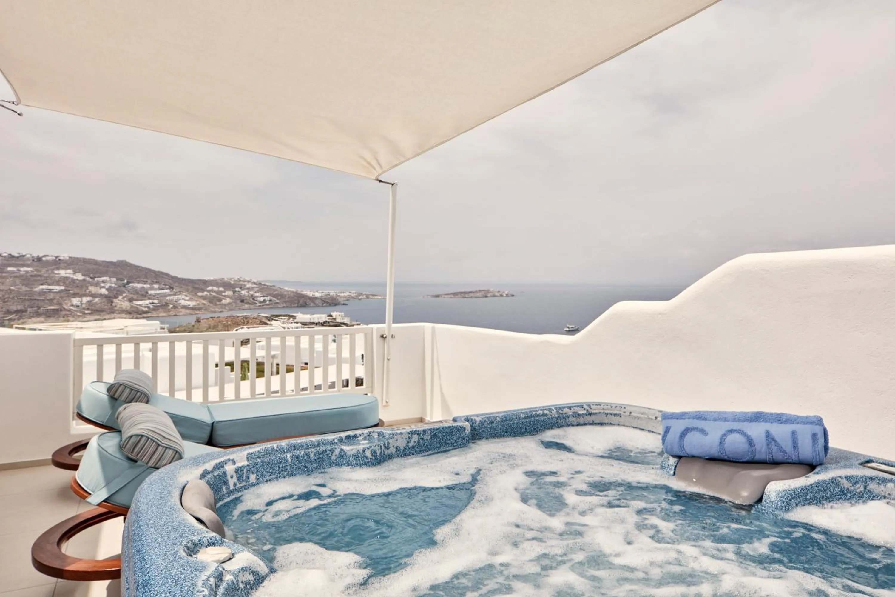 Balcony/Terrace in Myconian Kyma, a Member of Design Hotels