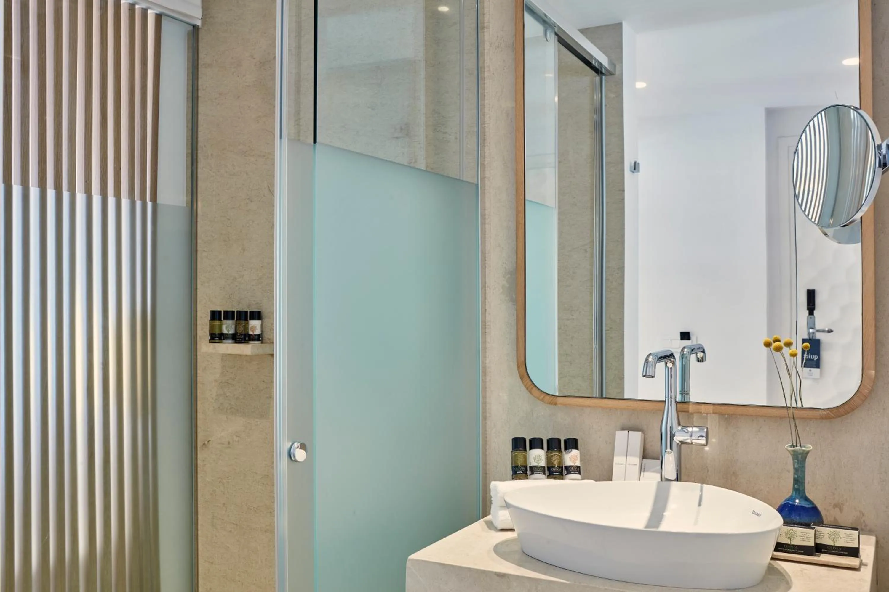 Shower in Myconian Kyma, a Member of Design Hotels