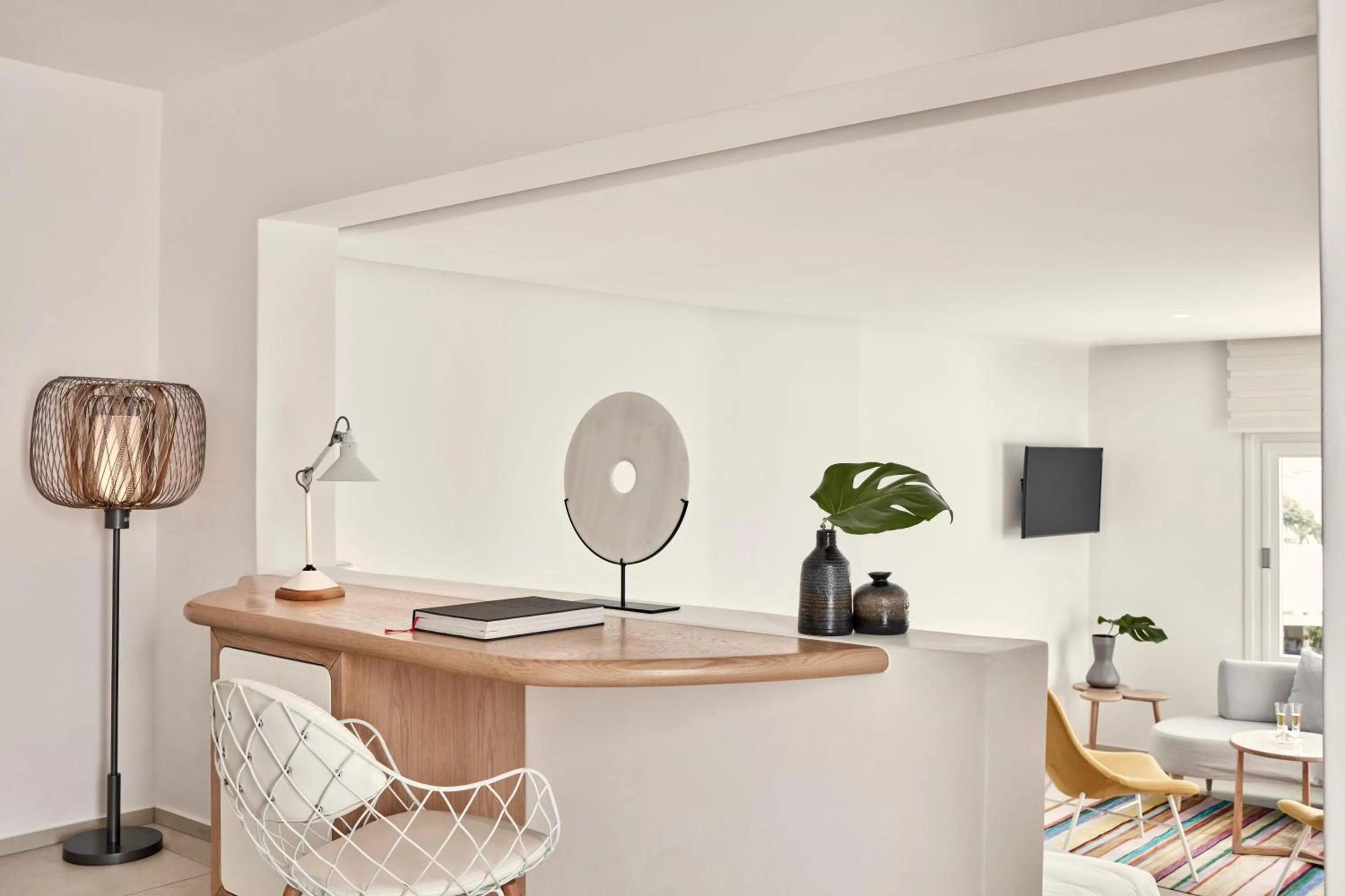 Seating area in Myconian Kyma, a Member of Design Hotels